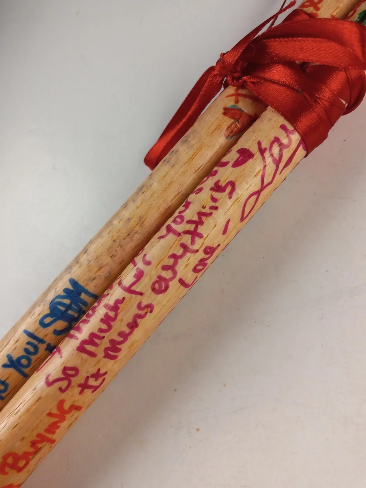 HANDS OFF GRETEL - Band Signed Drumsticks - 2016 Burn The Beauty Queen Album Rec, image 4