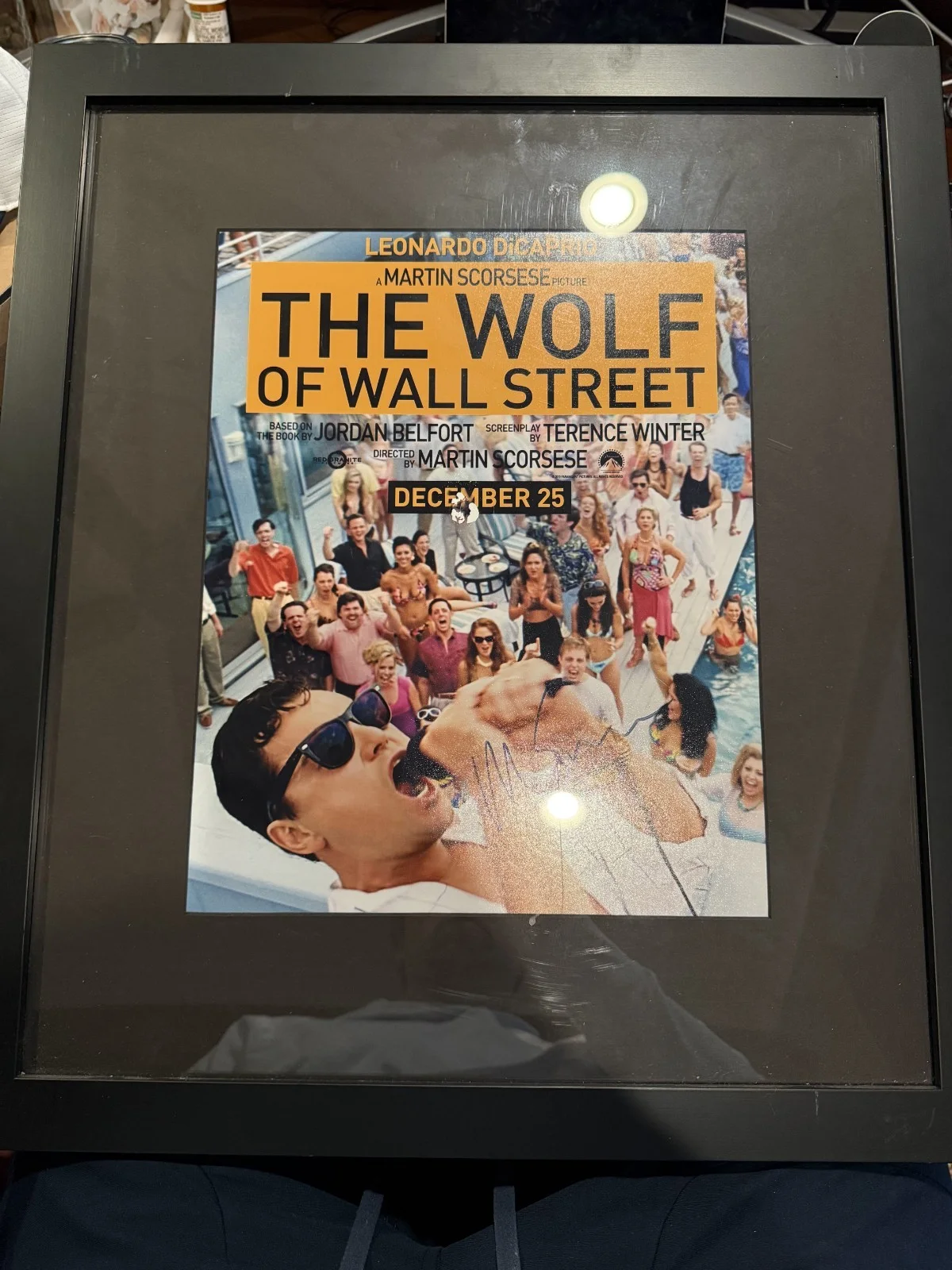 Martin Scorsese — Martin Scorsese Signed Autographed The Wolf Of Wall Street 11x17 Poster COA, изображение 2