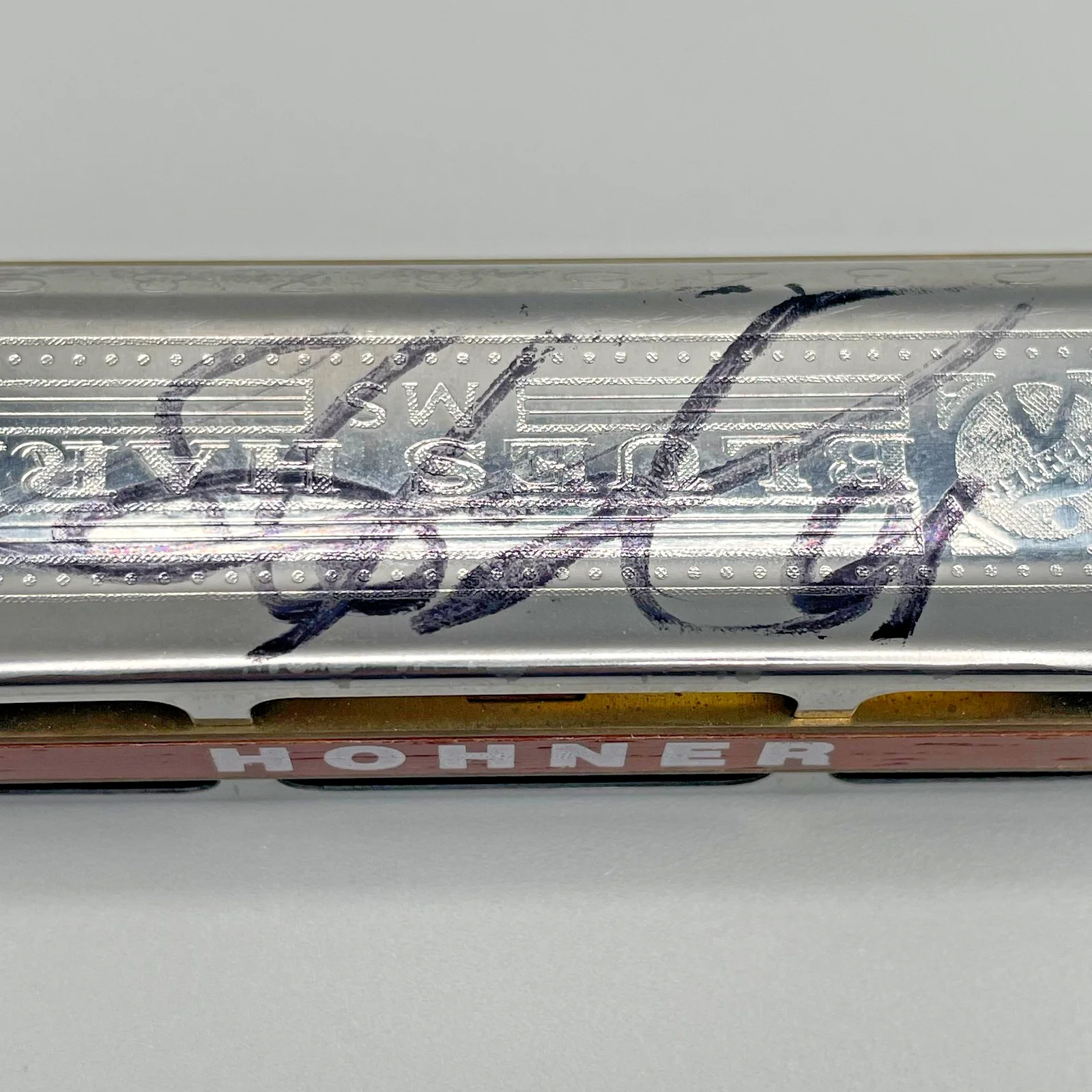 Steven Tyler Aerosmith Autographed JSA Harmonica Hohner Blues Harp Key A 2006, image 3