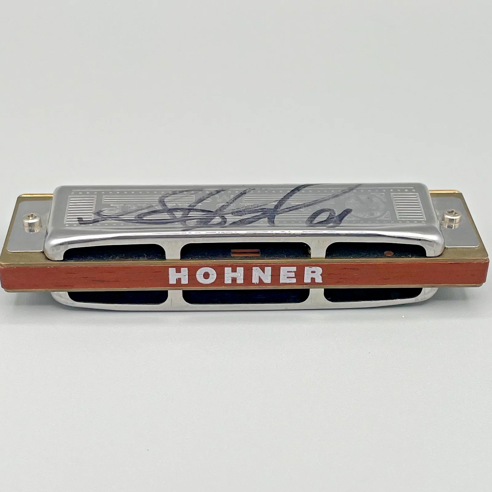 Steven Tyler Aerosmith Autographed JSA Harmonica Hohner Blues Harp Key A 2006, image 4