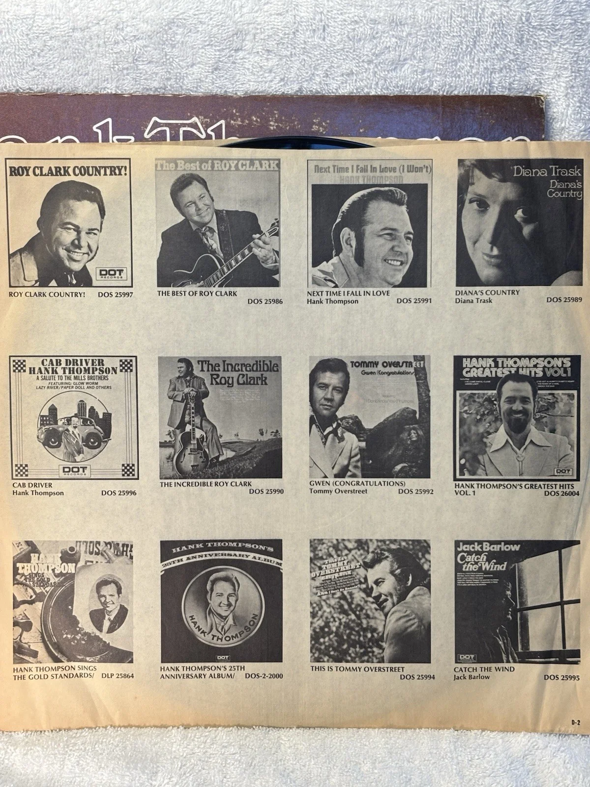 Hank Thompson Kindly Keep It Country Signed Vinyl LP DOT DLP-20113 AUTOGRAPHED, изображение 5