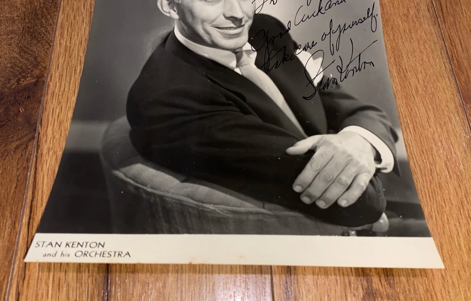 Antique Vintage Stan Kenton and his Orchestra Signed And Inscribed Photograph, изображение 4