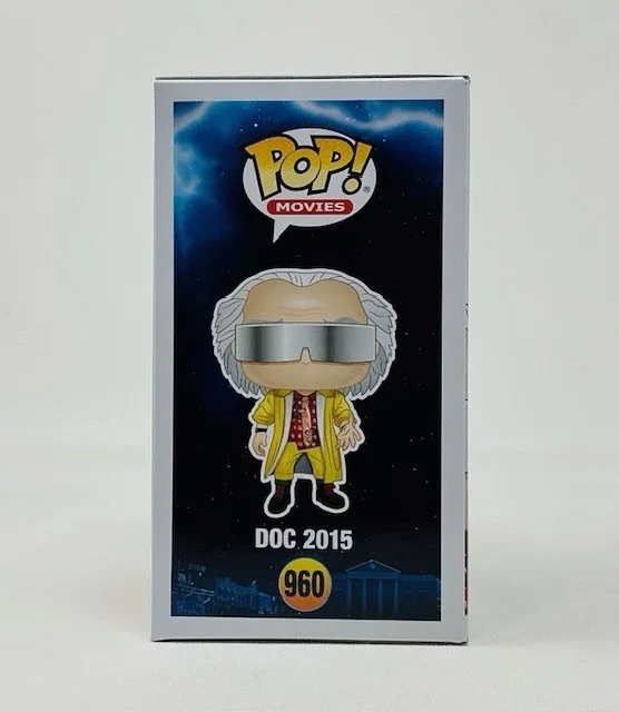 Christopher Lloyd Autographed Doc 2015 Back To The Future Funko Pop #960 OCCM, image 2