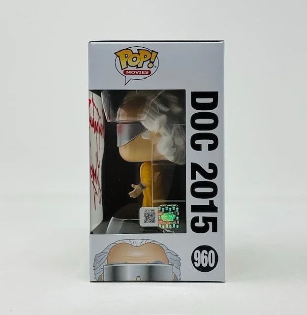 Christopher Lloyd Autographed Doc 2015 Back To The Future Funko Pop #960 OCCM, image 4