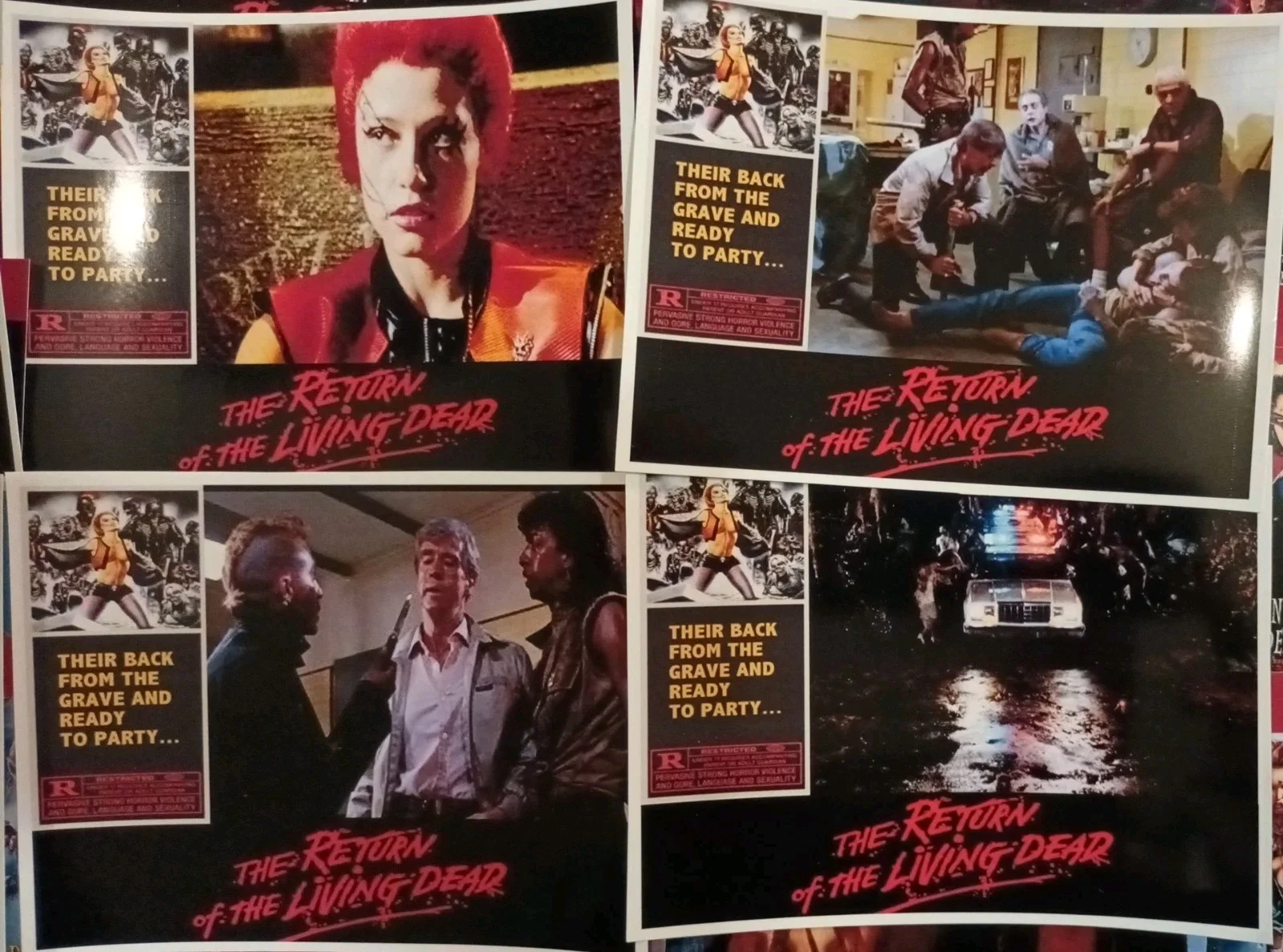 The Return Of The Living Dead 1985. 16 Unofficial Glossy 6x5ins Lobby Cards. New, изображение 4