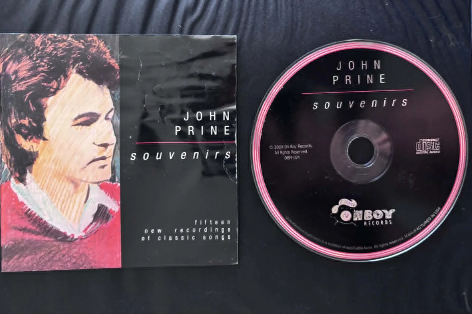 John Prine / signed cd cover / SOUVENIRS /OH Boy / COA AUTOGRAPHED, image 4