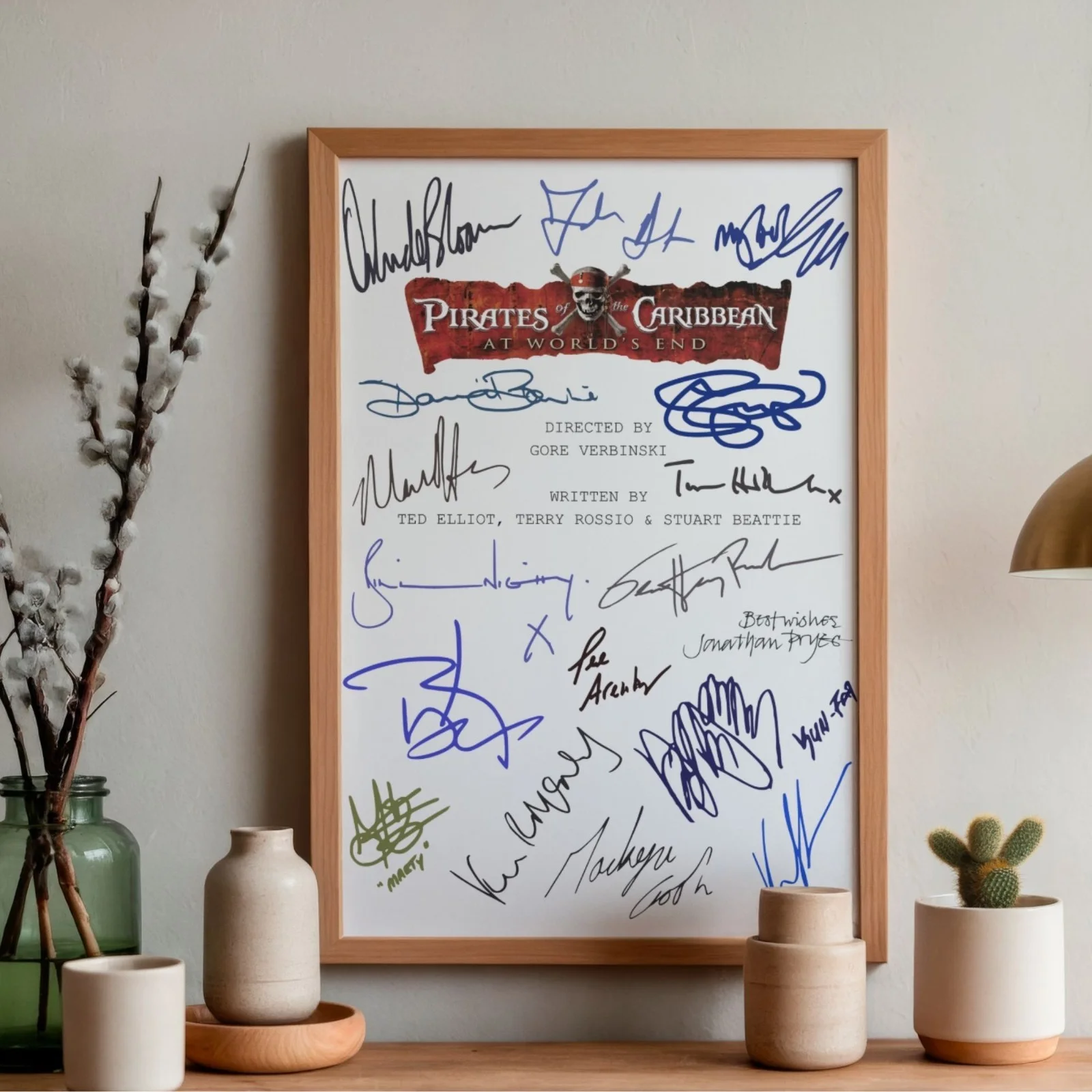 Pirates Of The Caribbean At World's End Inspired Poster A4 Pre-Printed Signature, изображение 2