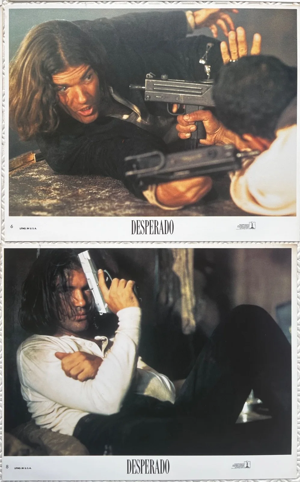 Desperado set of 8 Original 1995 FOH Lobby Cards Antonio Banderas, изображение 2