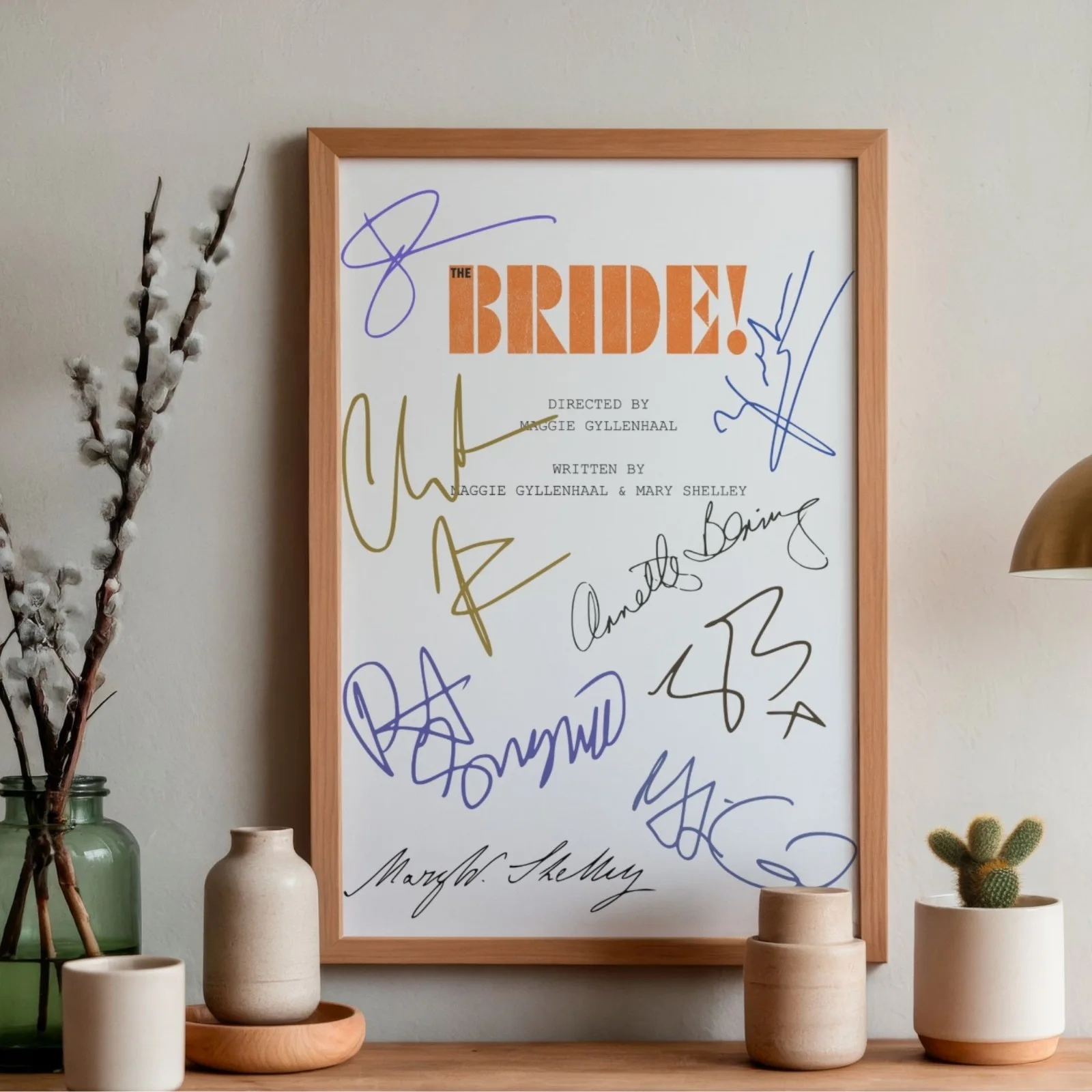 The Bride Inspired Poster A4 Pre-Printed Signature Script Style Horror Wall Art, image 2
