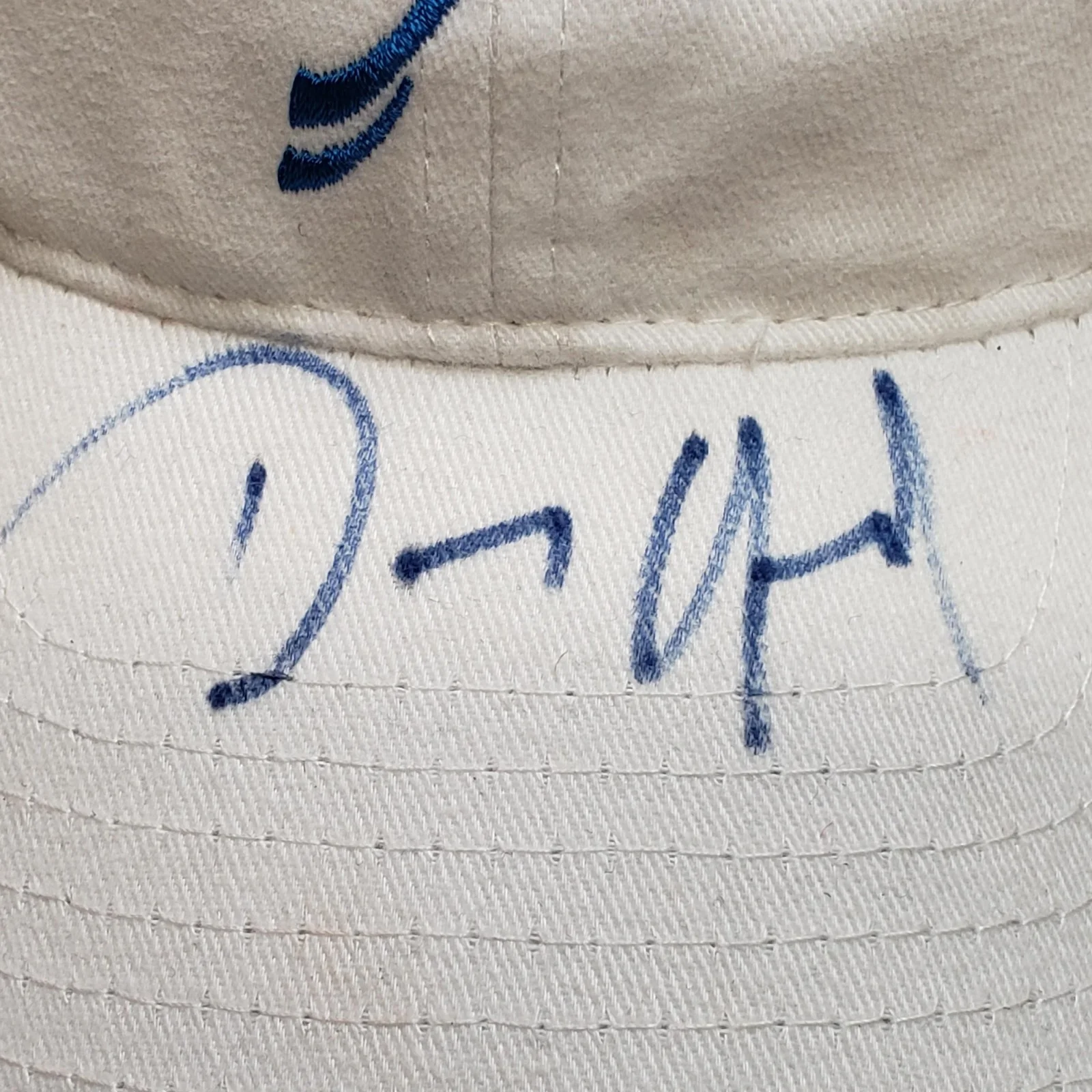 Dennis Quaid — AMC Hat Mens Adjustable White Dennis Quaid Signed Jiffy Lube Charity Classic, изображение 2