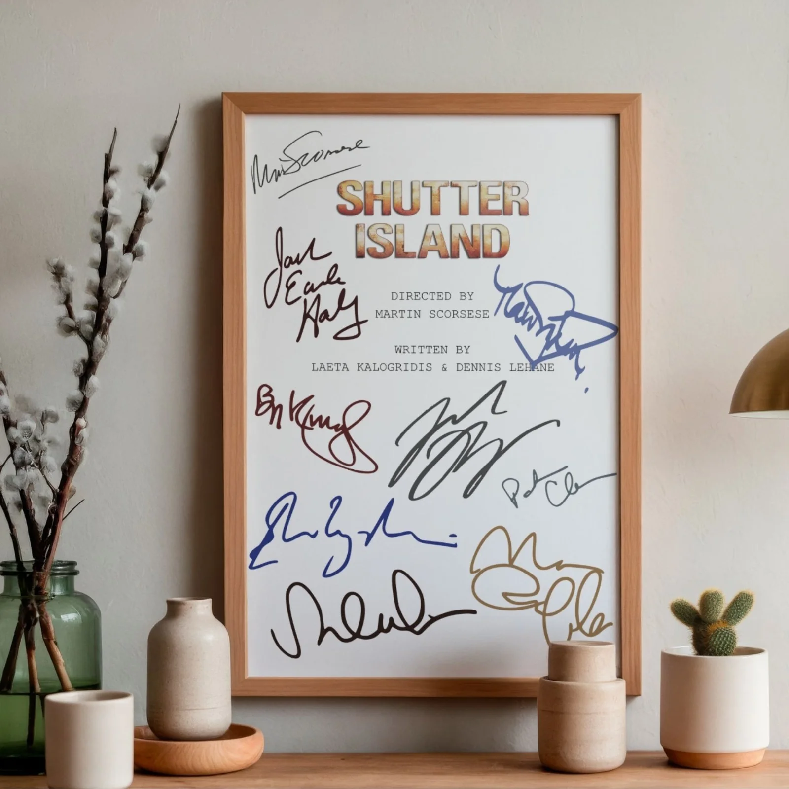 Shutter Island Inspired Poster A4 Pre-Printed Signature Script Style Wall Art, image 2