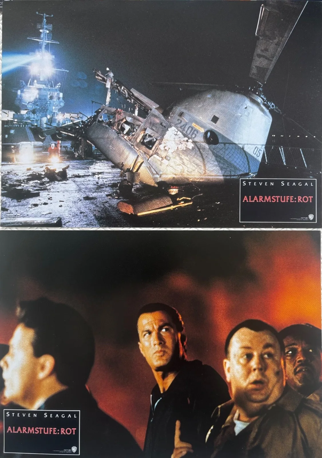 Under Siege set of 16 Original German Lobby Cards in envelope Steven Seagal, image 3