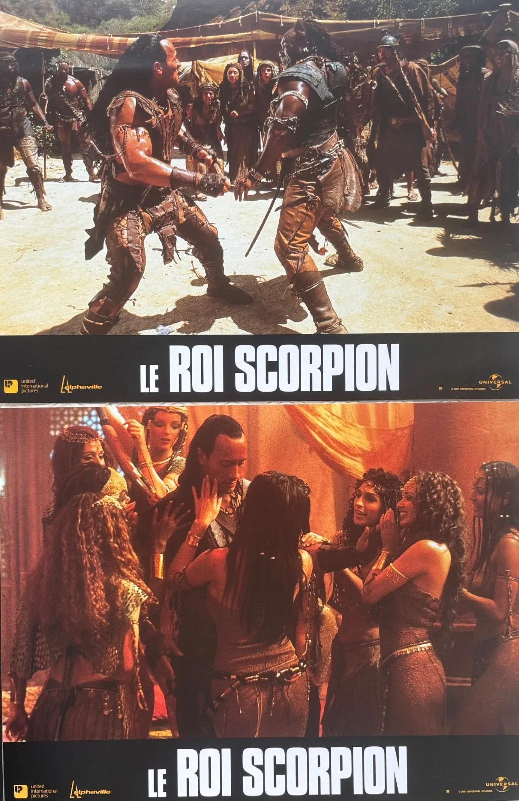 The Scorpion King set of 12 Original 2002 French Lobby Cards Dwayne Johnson, изображение 3