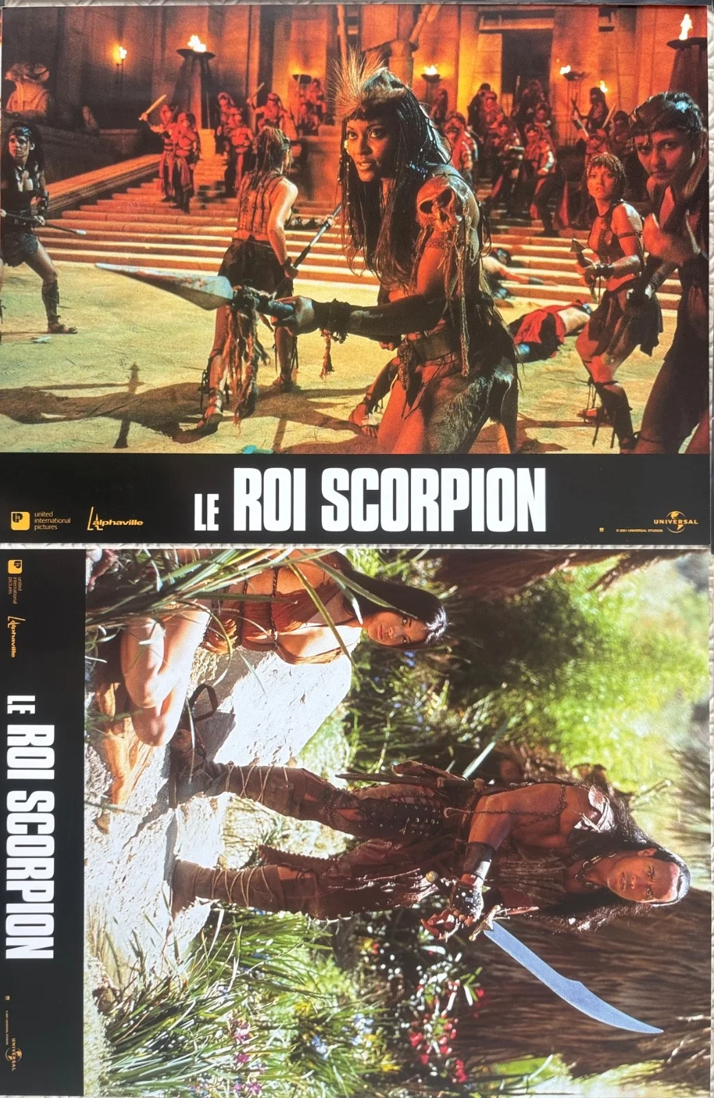 The Scorpion King set of 12 Original 2002 French Lobby Cards Dwayne Johnson, изображение 4