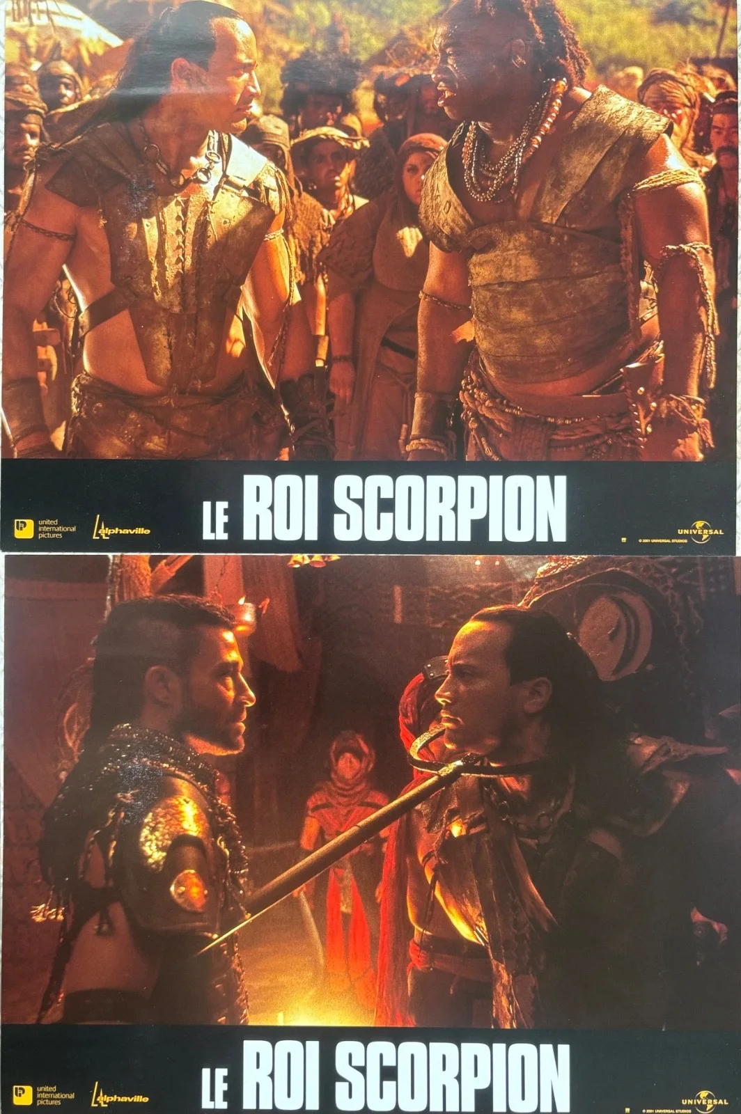 The Scorpion King set of 12 Original 2002 French Lobby Cards Dwayne Johnson, изображение 5