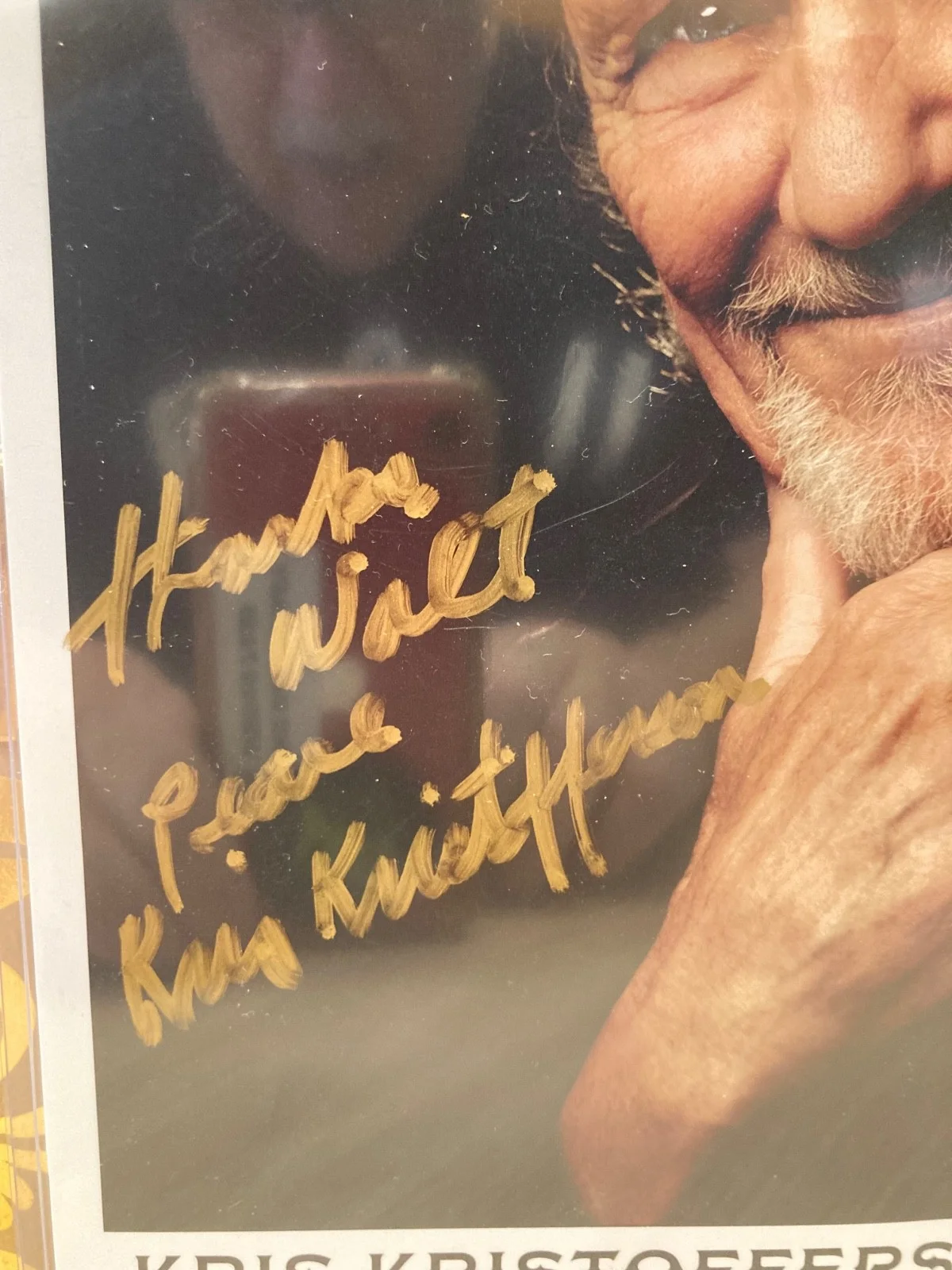 Kris kristofferson — kris kristofferson signed inscribed 8x10. frer shipping, изображение 2