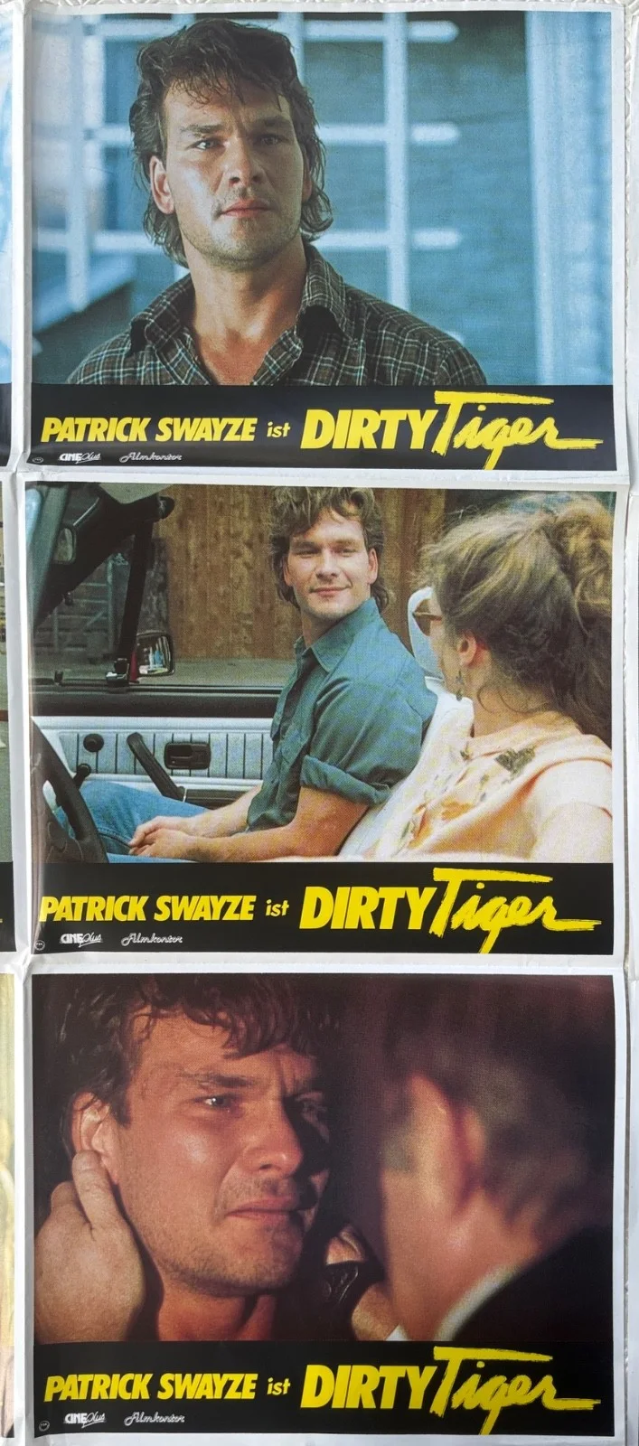 Tiger Warsaw set of 12 Original 1988 uncut German Lobby Cards Patrick Swayze, изображение 3