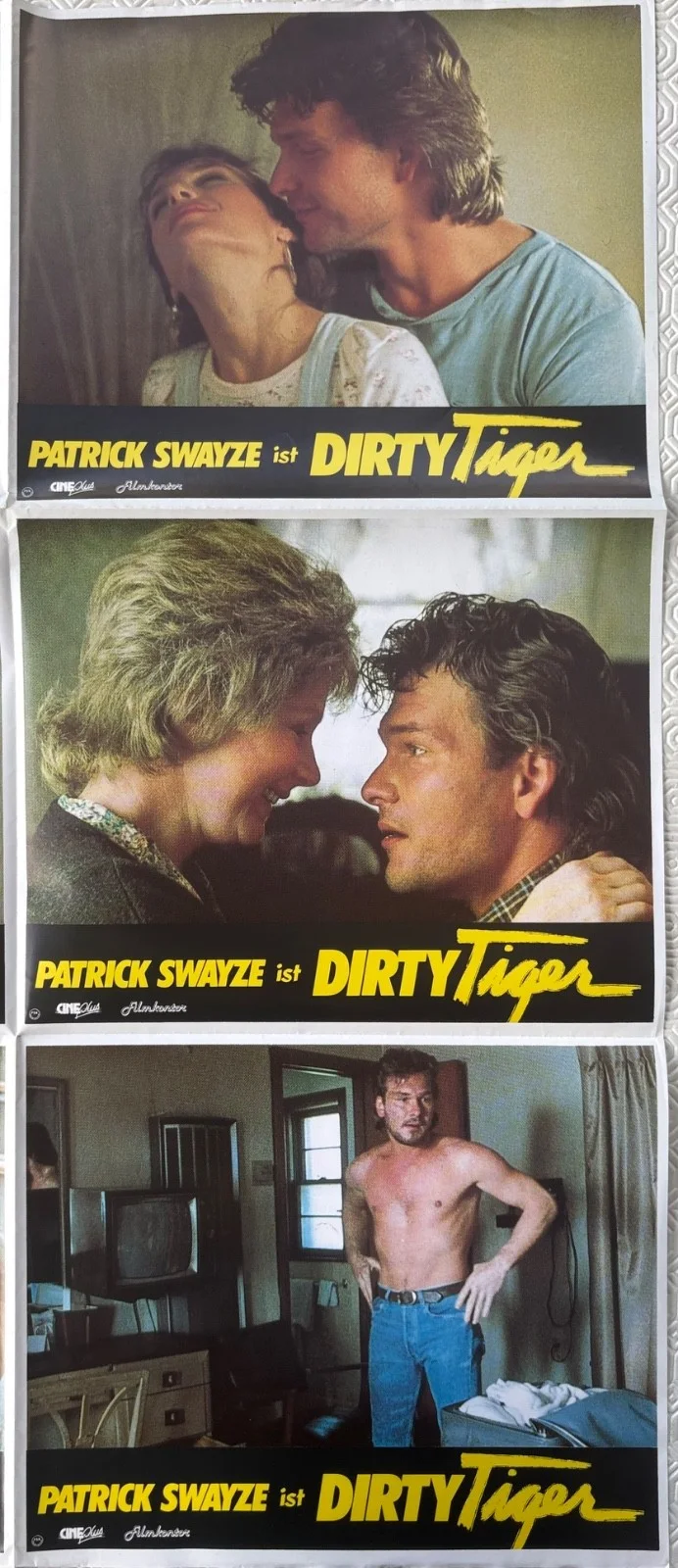 Tiger Warsaw set of 12 Original 1988 uncut German Lobby Cards Patrick Swayze, изображение 5