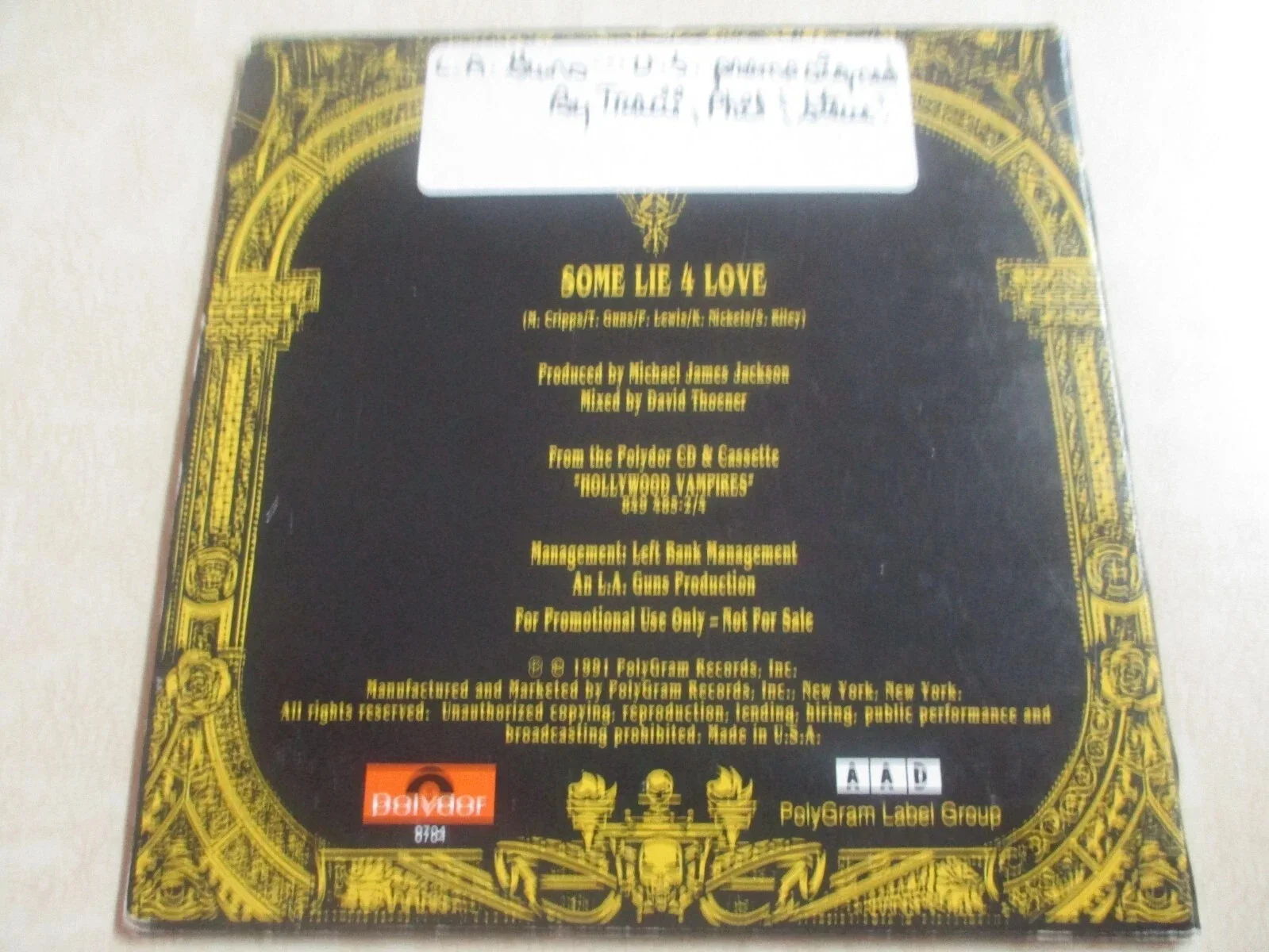 LA GUNS authentic signed/autographed promo cd TRACII GUNS PHIL LEWIS + 1, изображение 4