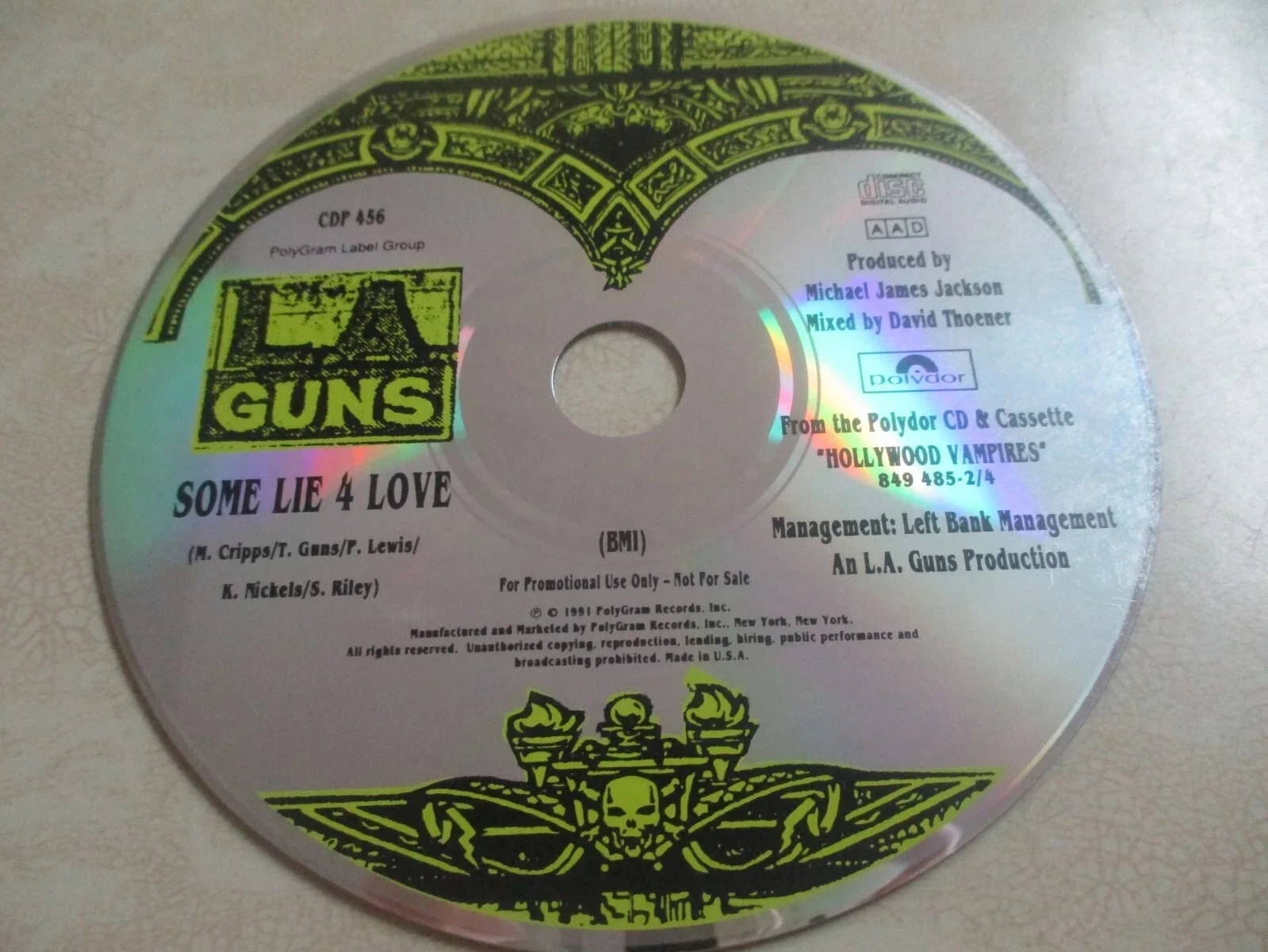 LA GUNS authentic signed/autographed promo cd TRACII GUNS PHIL LEWIS + 1, изображение 5