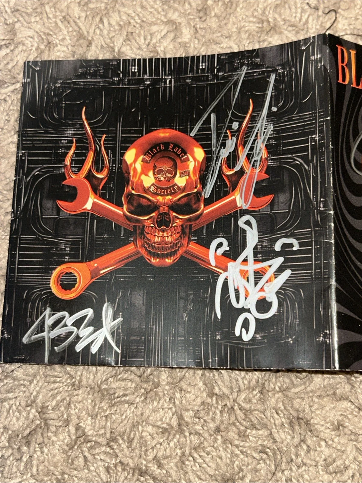 Black Label Society Engines Of Demolition Signed Autograph CD Insert Zakk Wylde, изображение 3