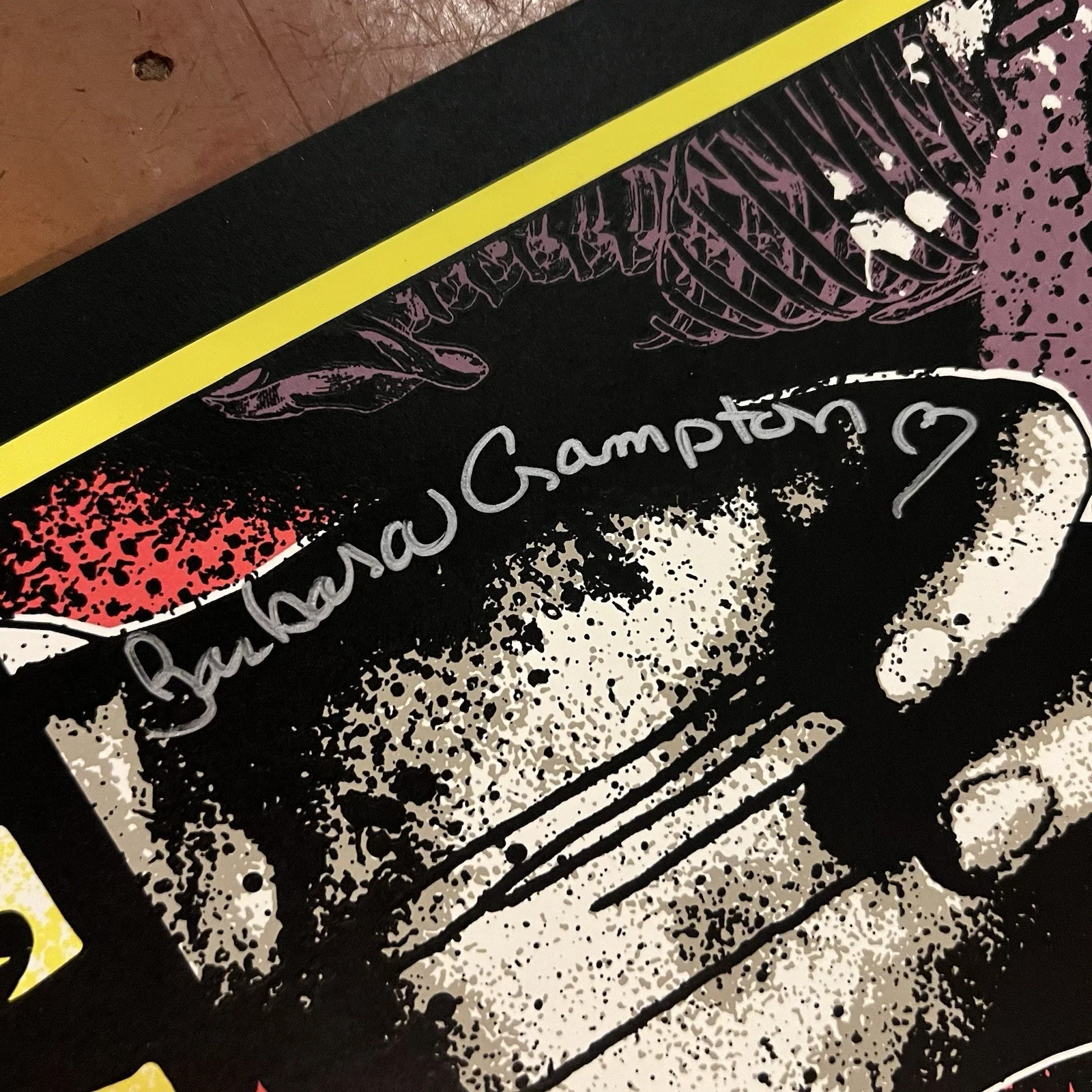Re-Animator art print by James Rheem Davis signed by Barbara Crampton LE 175 GID, image 2