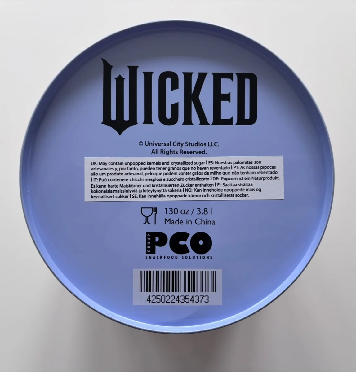 Wicked For Good Glinda Popcorn Bucket Tin Odeon Cinema Exclusive Limited Edition, изображение 5