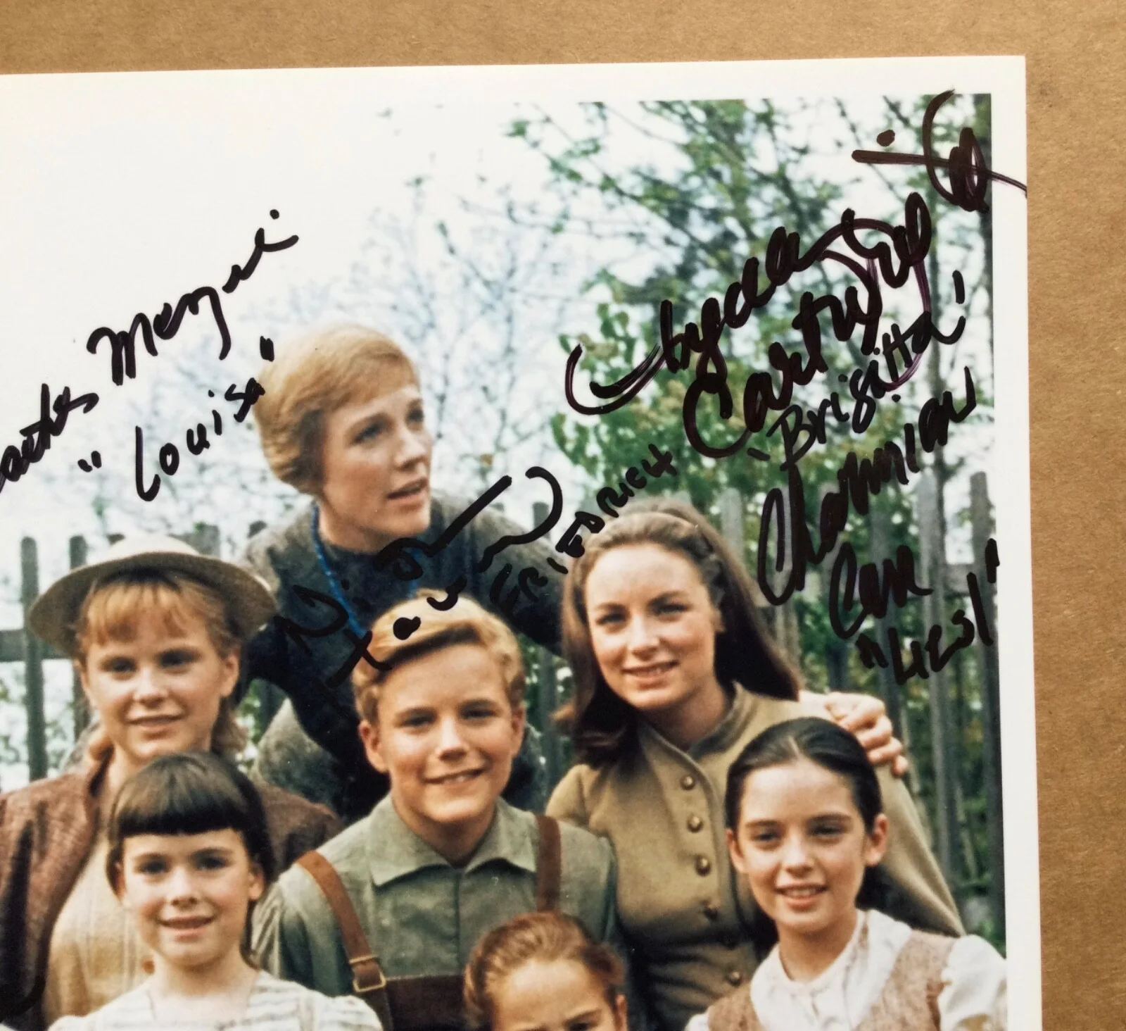 Sound of Music Signed Autographed by All the Kids Photo with character names., изображение 3