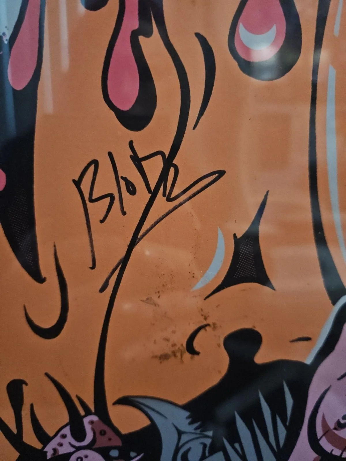 2010 Joe Simko silkscreen 19/500 GWAR Bloody Pit autographed by Grodius Era band, image 4