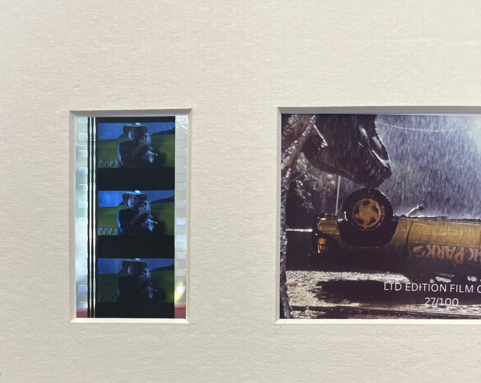 JURASSIC PARK . 35mm Film Cell Mounted Display, image 3