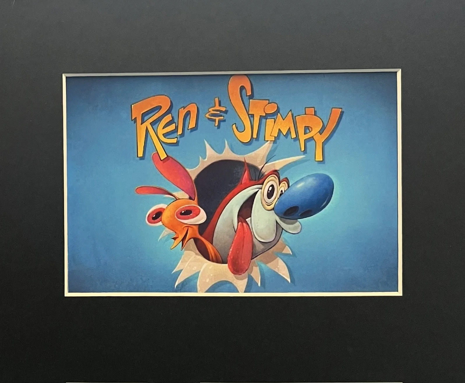 REN & STIMPY SHOW. 35mm Film Cell Mounted Display, image 2
