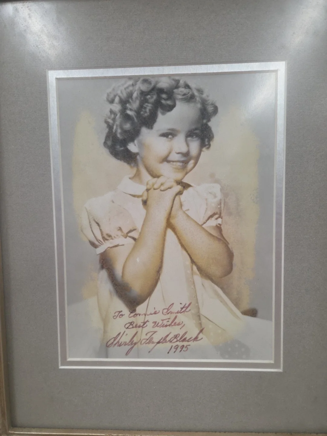 Shirley Temple Black — Shirley Temple Black Inscribed Signed Autograph 8 x 10 Photo - Best Wishes 1995, изображение 2