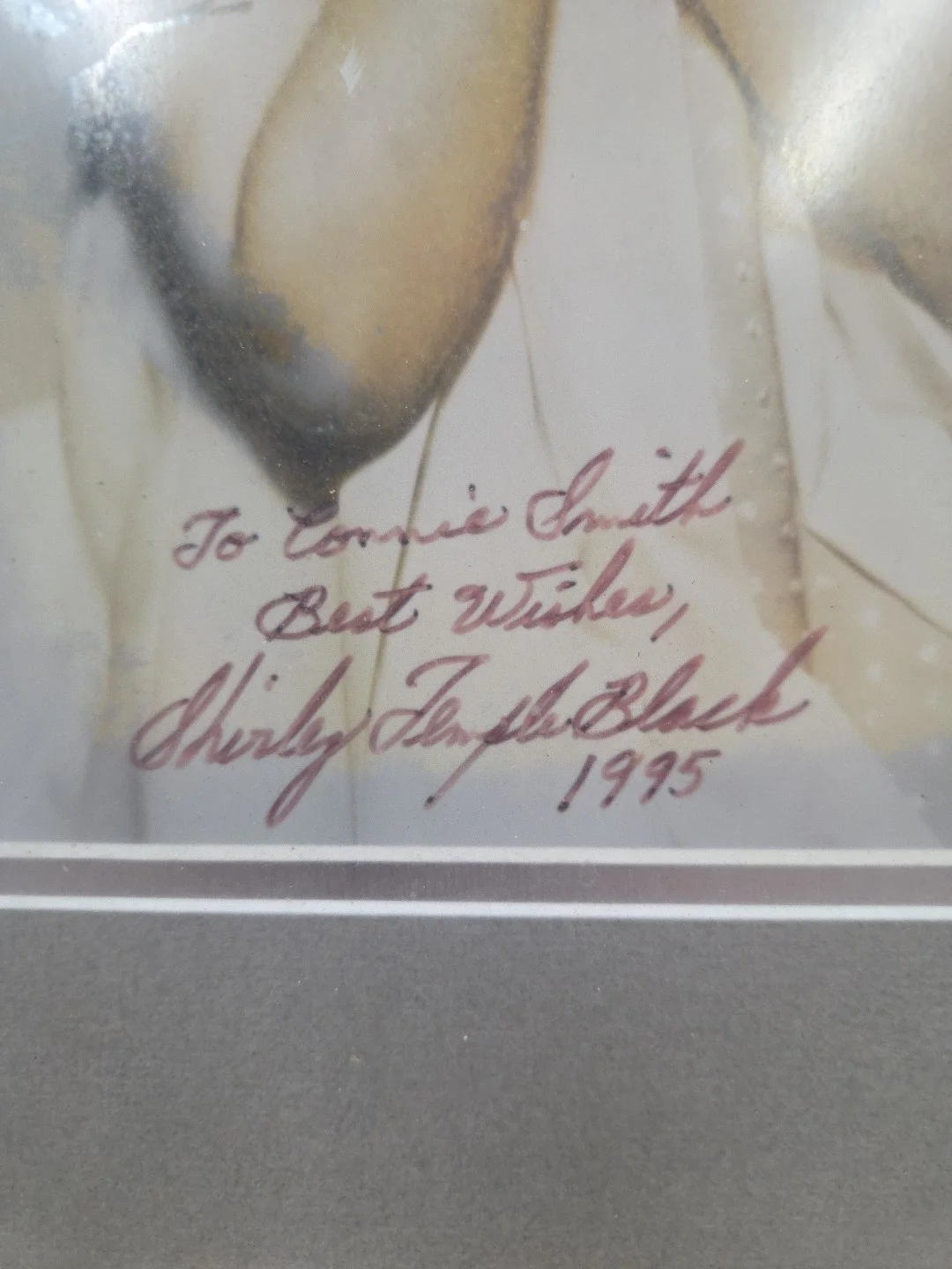 Shirley Temple Black — Shirley Temple Black Inscribed Signed Autograph 8 x 10 Photo - Best Wishes 1995, изображение 3