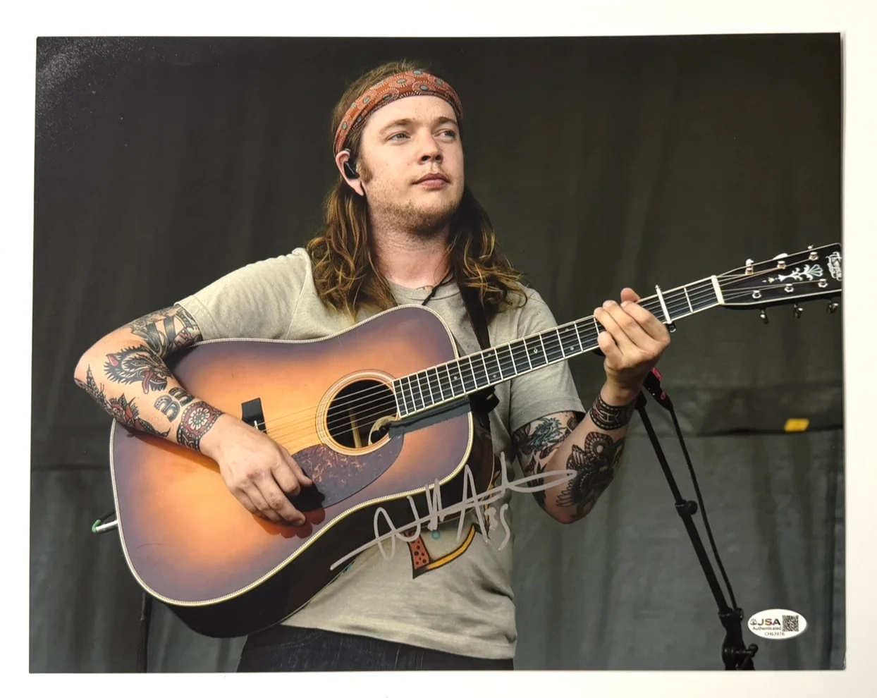 Billy Strings Signed 11x14 Photo Autographed JSA COA Bluegrass Jamgrass Guitar, image 2