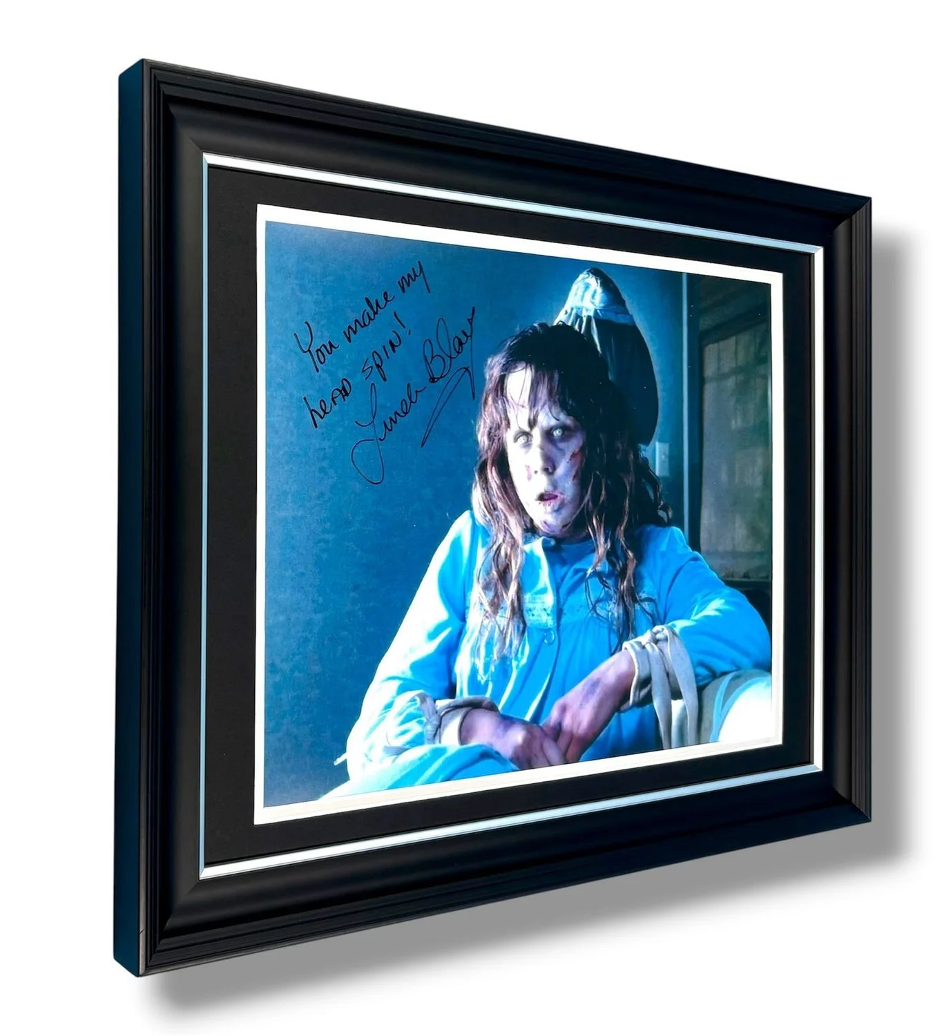 Linda Blair Signed Photo Framed & COA The Exorcist Movie Poster Autograph Auto, изображение 2