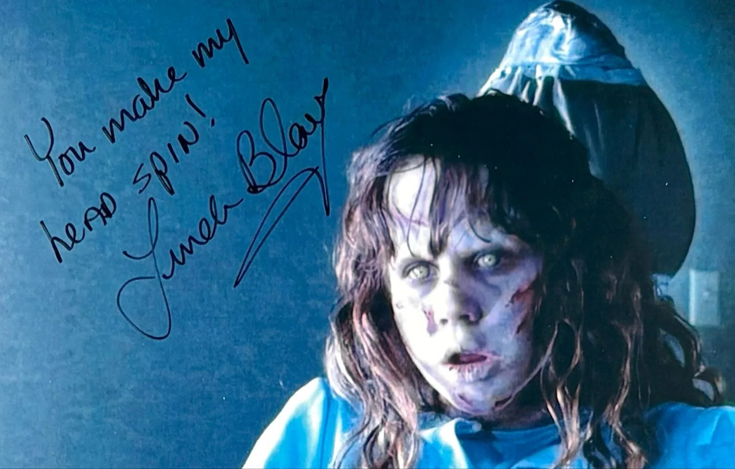 Linda Blair Signed Photo Framed & COA The Exorcist Movie Poster Autograph Auto, изображение 5