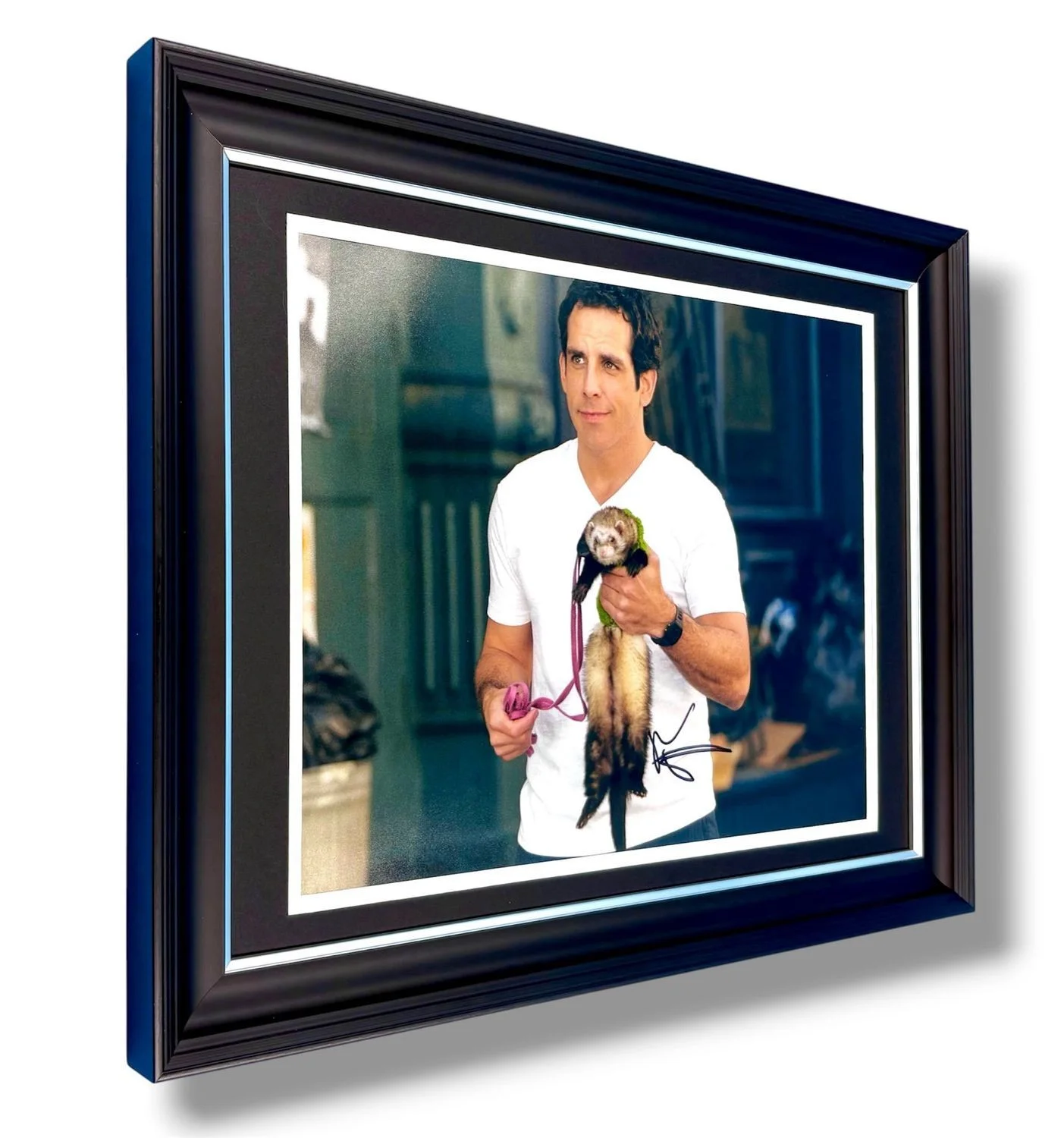 Ben Stiller Signed Photo Framed & SWAU COA Along Came Polly Movie Poster Auto, изображение 2