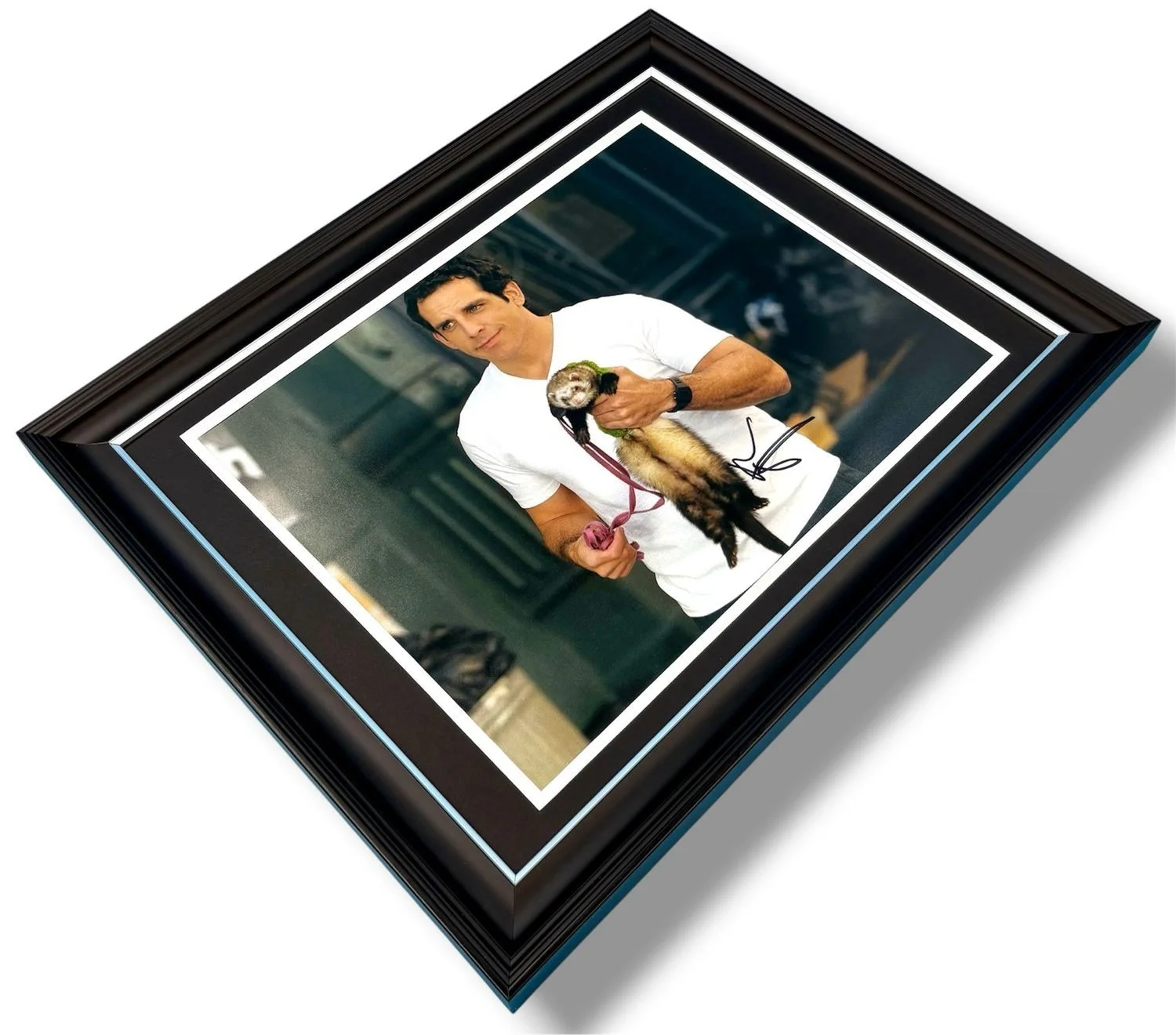 Ben Stiller Signed Photo Framed & SWAU COA Along Came Polly Movie Poster Auto, изображение 3