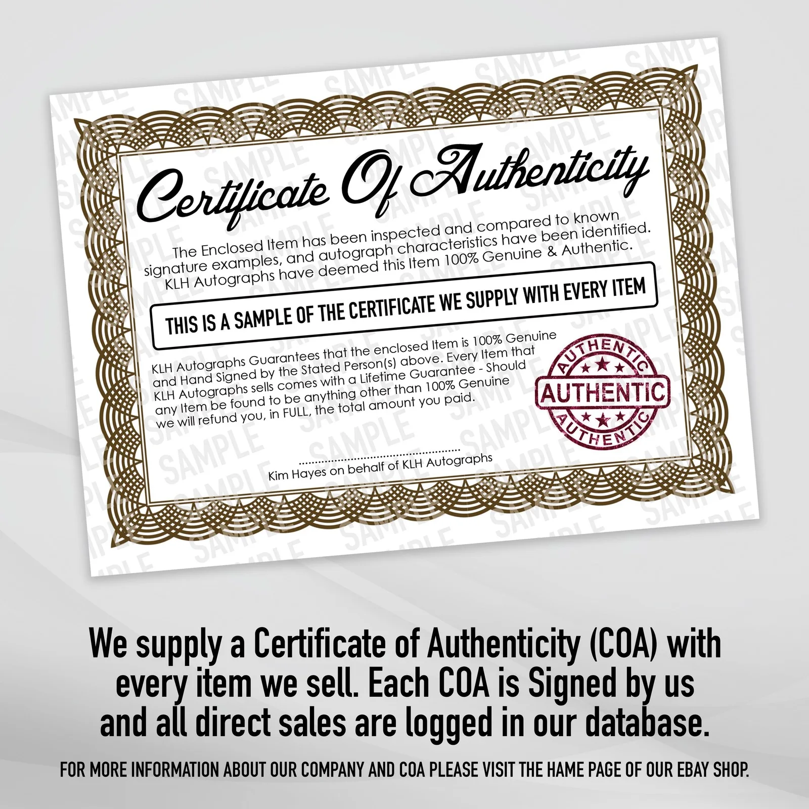 Richard O'Callaghan Hand Signed Card Carry On Film Autograph Memorabilia COA, изображение 2