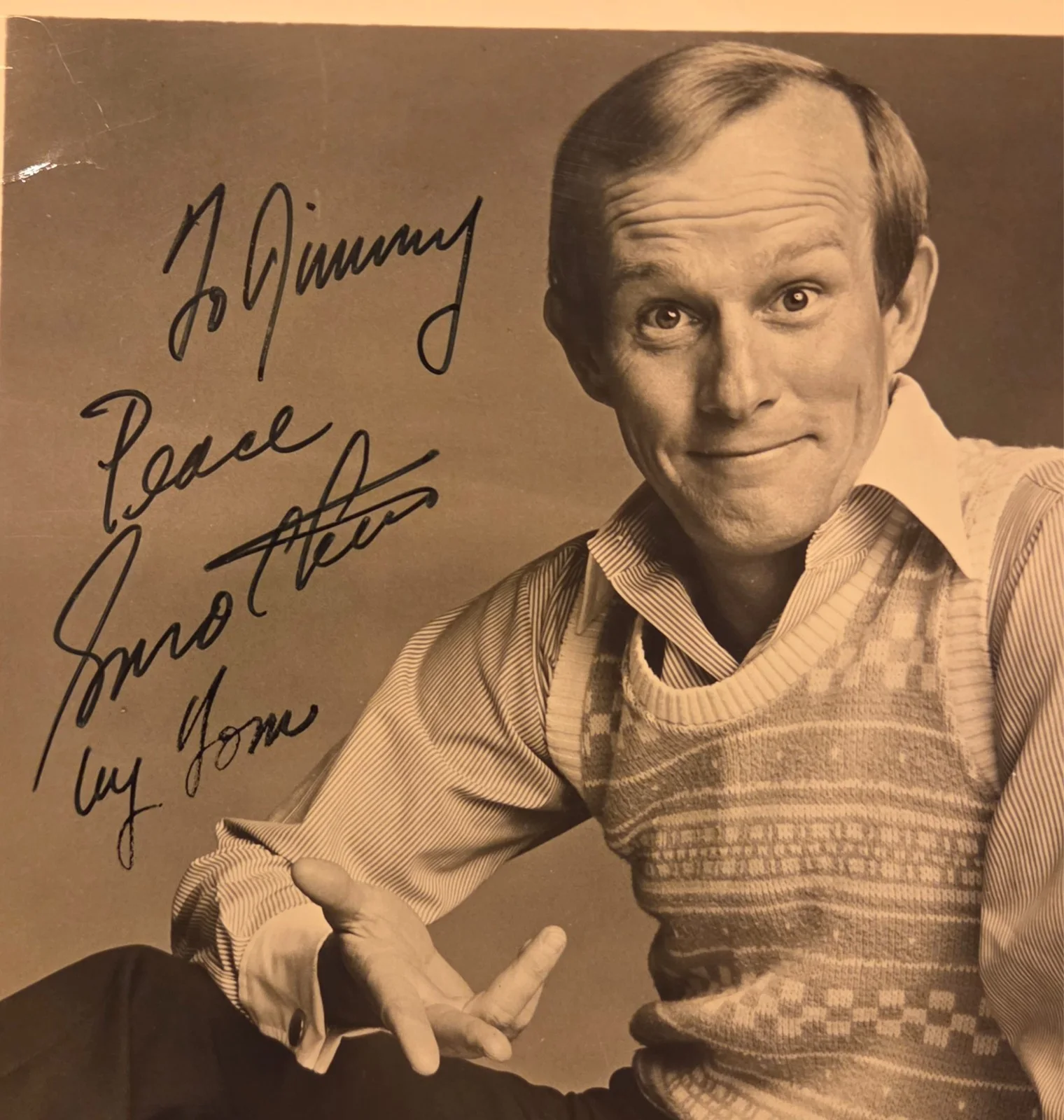 THE SMOTHERS BROTHERS - Autographed Signed 8x10 Pictures Inscribed Tom & Dick, image 2