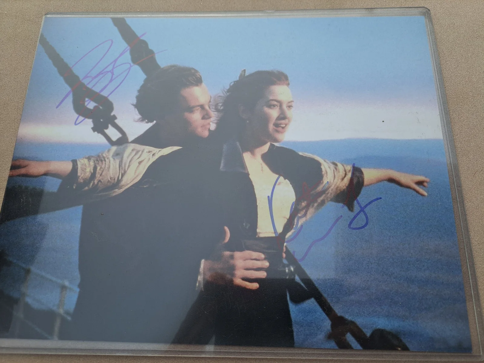 Leonardo Dicaprio, Kate Winslet — Leonardo DiCaprio Kate Winslet "Titanic" Original Autographed Signed 8x10 RARE, изображение 2