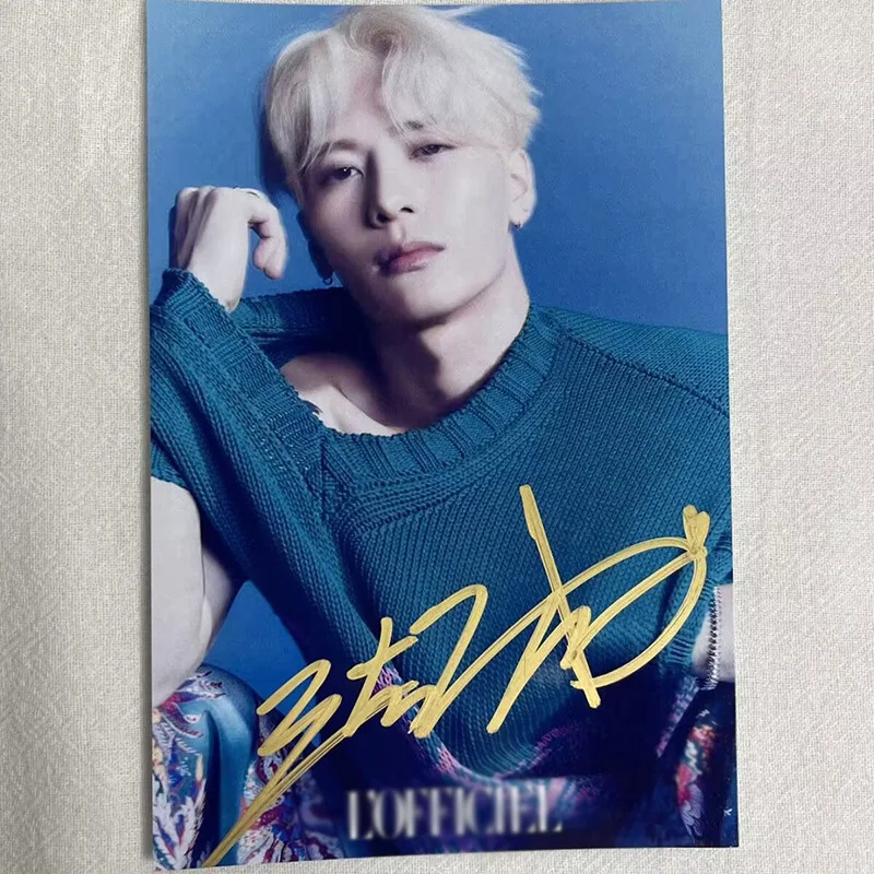 New Jackson Wang 王嘉尔 Pictures Autographed Signed Photo Collection, изображение 2