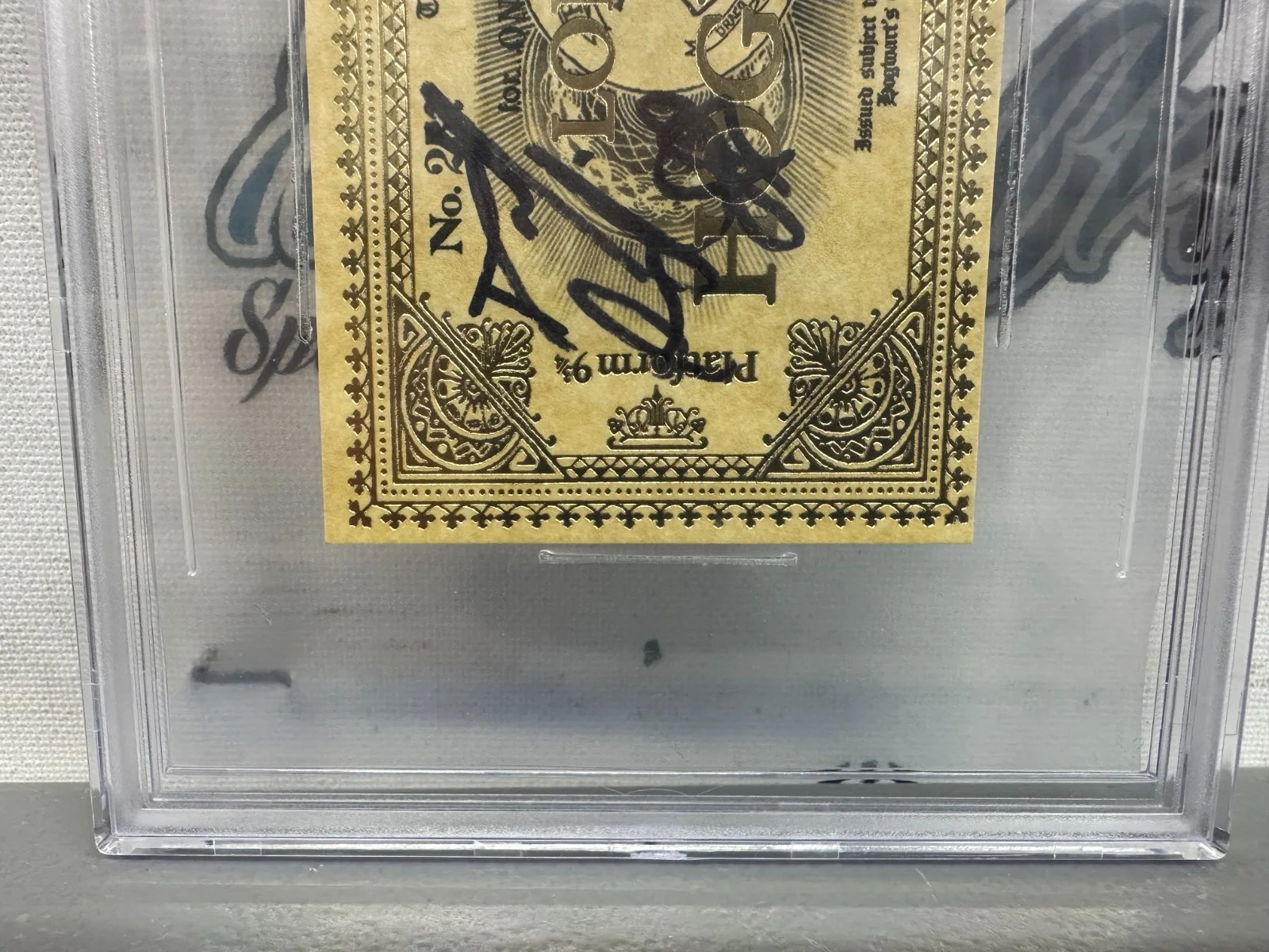 LONDON TRAIN PLATFORM 9 3/4 GOLDEN TICKET SLAB SLABBED — DANIEL RADCLIFFE HARRY POTTER SIGNED AUTOGRAPHED HOGWARTS TICKET-BECKETT BAS, image 5
