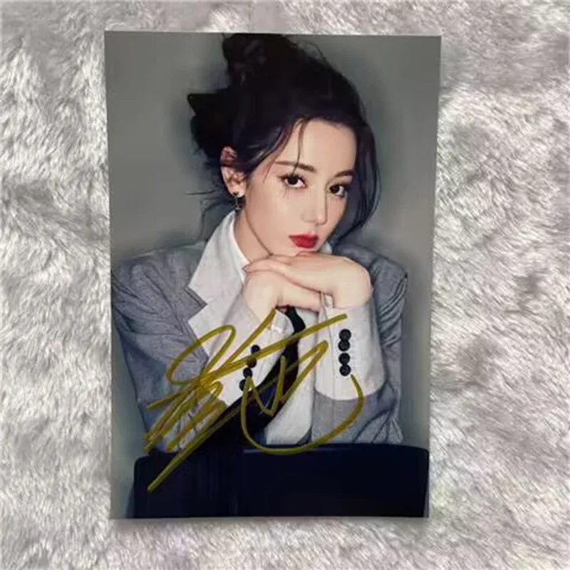 Dilraba Autographed Signed Photo Autographs Chinese actor 6 inch 迪丽热巴, изображение 2