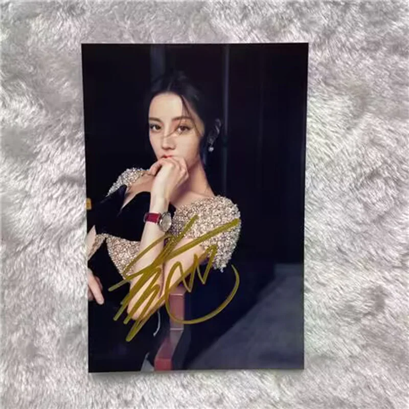 Dilraba Autographed Signed Photo Autographs Chinese actor 6 inch 迪丽热巴, изображение 3