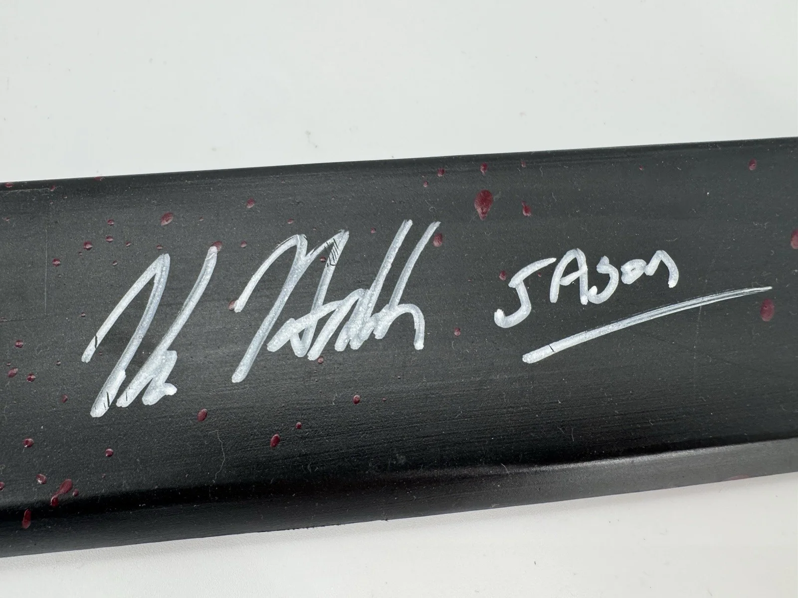 Kane Nodded Jason Voorhees Signed Friday The 13th Toy Machete Lar Park Lincoln, изображение 3