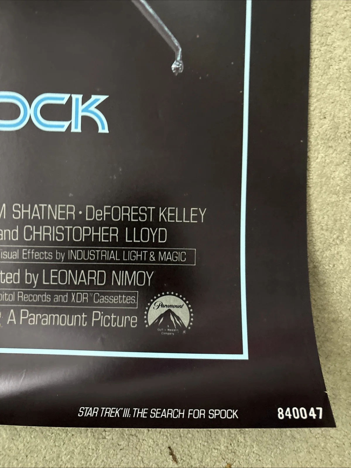 Star Trek III: The Search For Spock (1984) Original US One Sheet Movie Poster, изображение 4