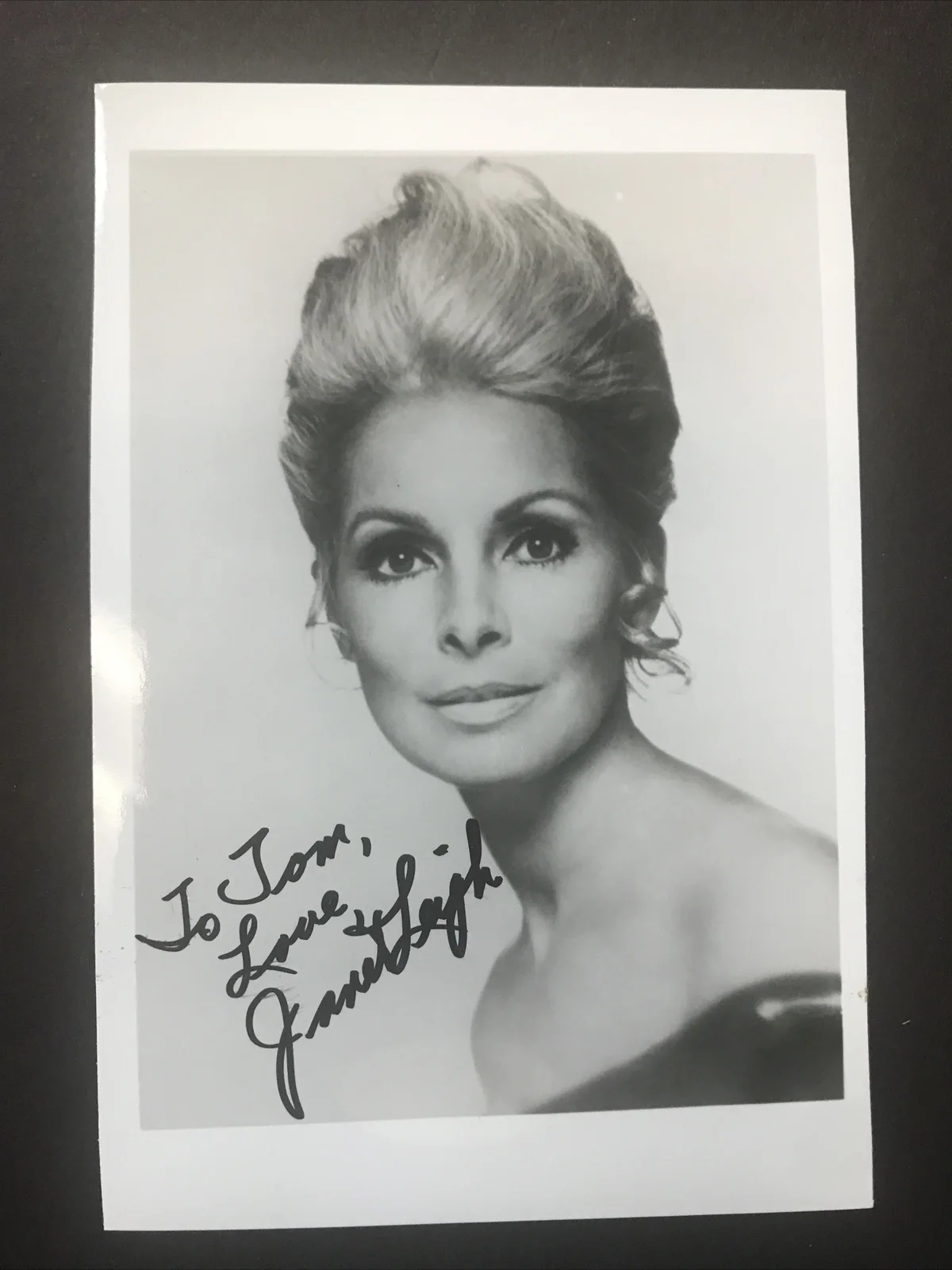 Janet Leigh Actress d2004 Personalized Autograph signed photo 4x5 JSA Certified, image 2
