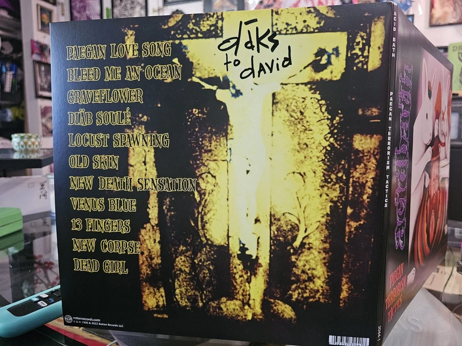 Acid Bath Pægan Terrorism Tactics Vinyl Autographed /Personalized by Dax Riggs, изображение 2