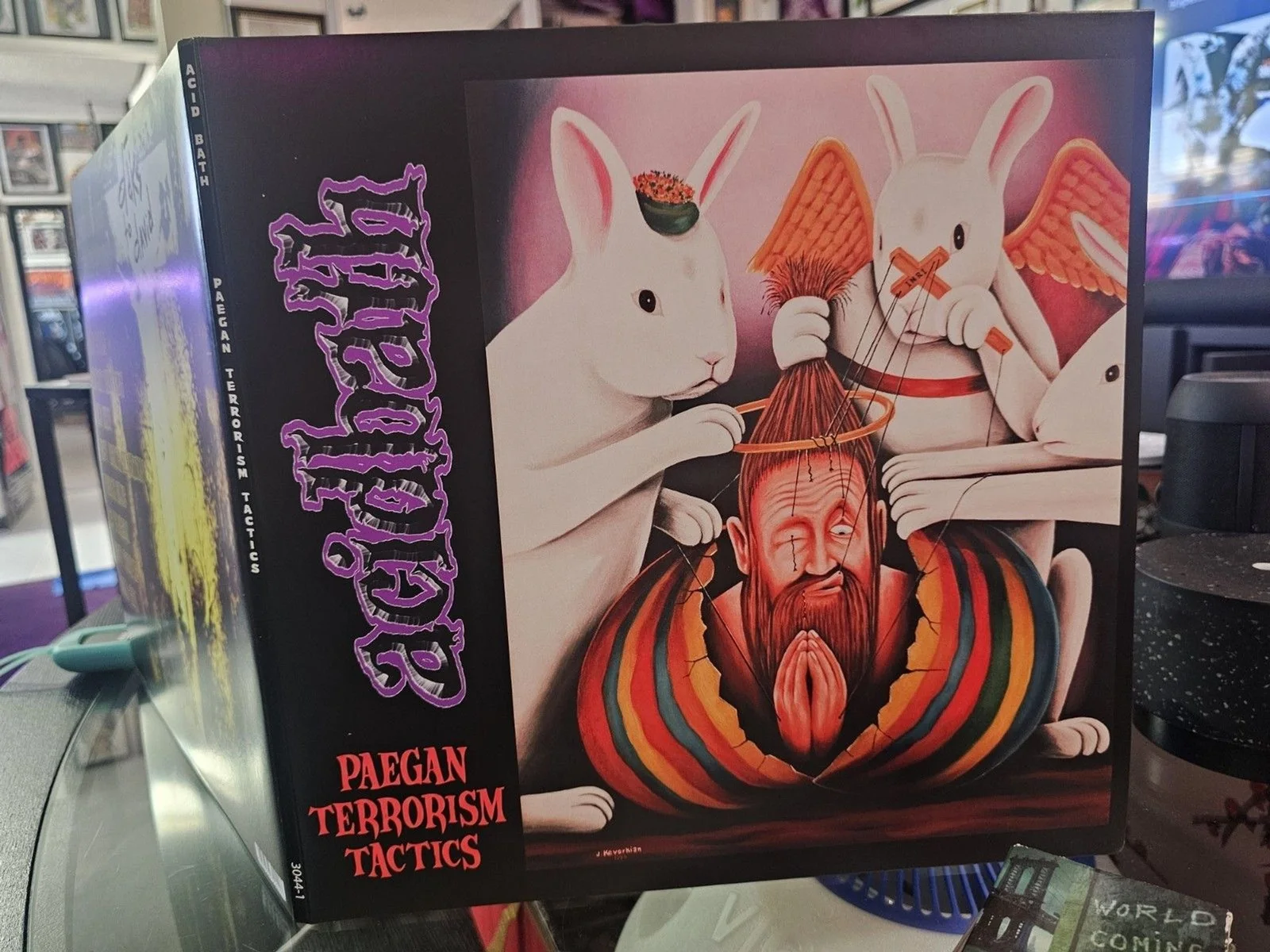 Acid Bath Pægan Terrorism Tactics Vinyl Autographed /Personalized by Dax Riggs, изображение 3